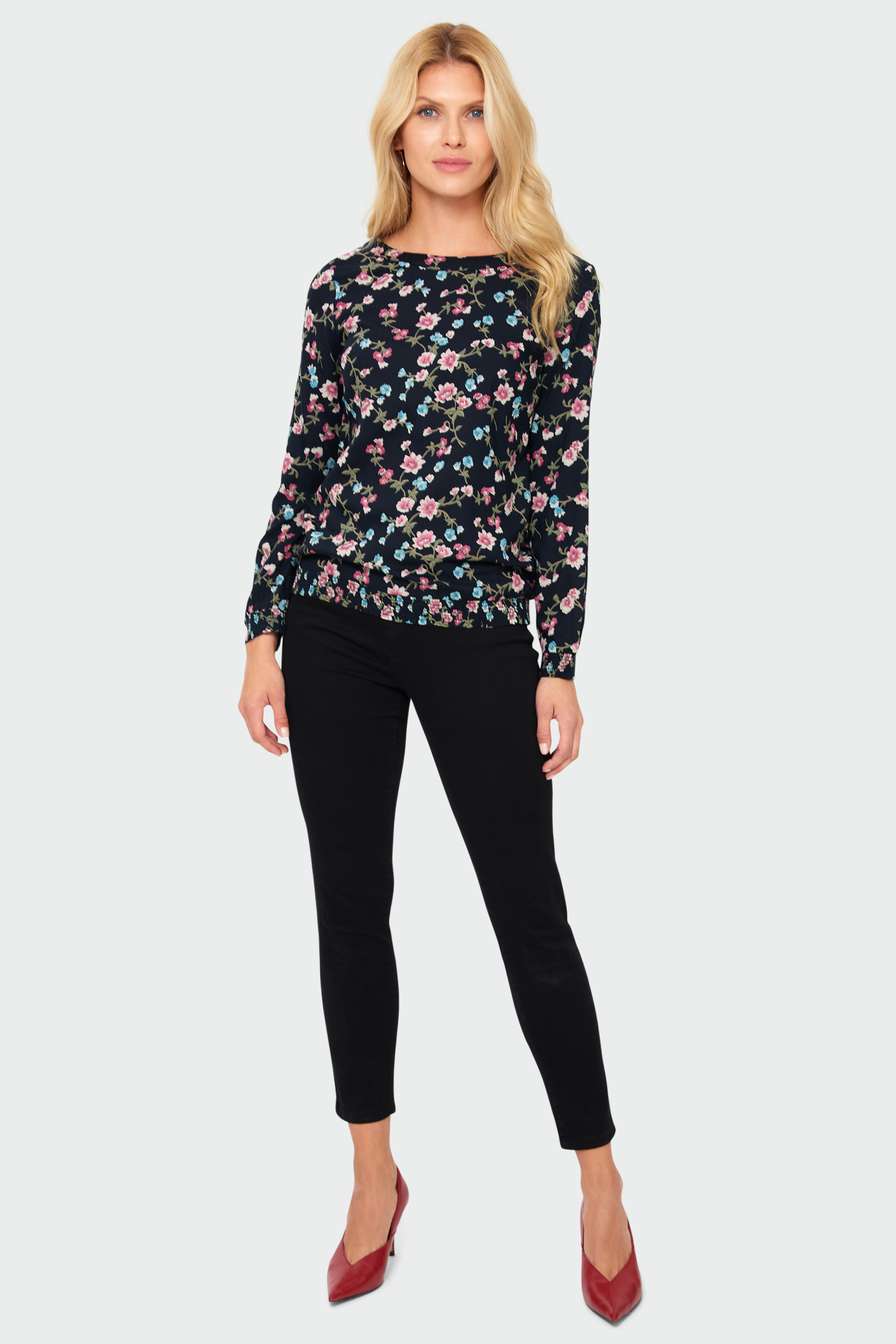 Wiskozowa bluzka z nadrukiem