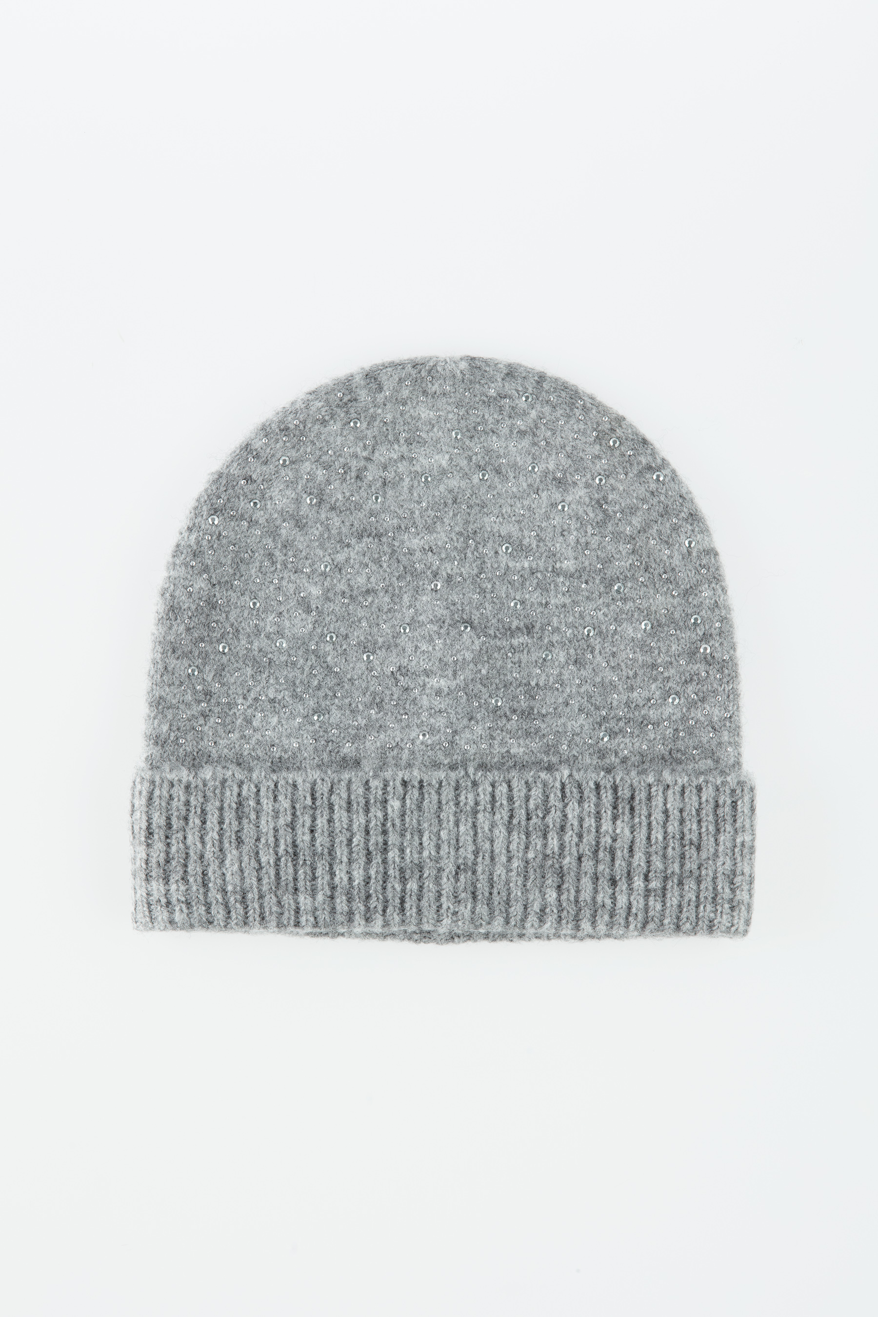 Jasnoszara czapka beanie