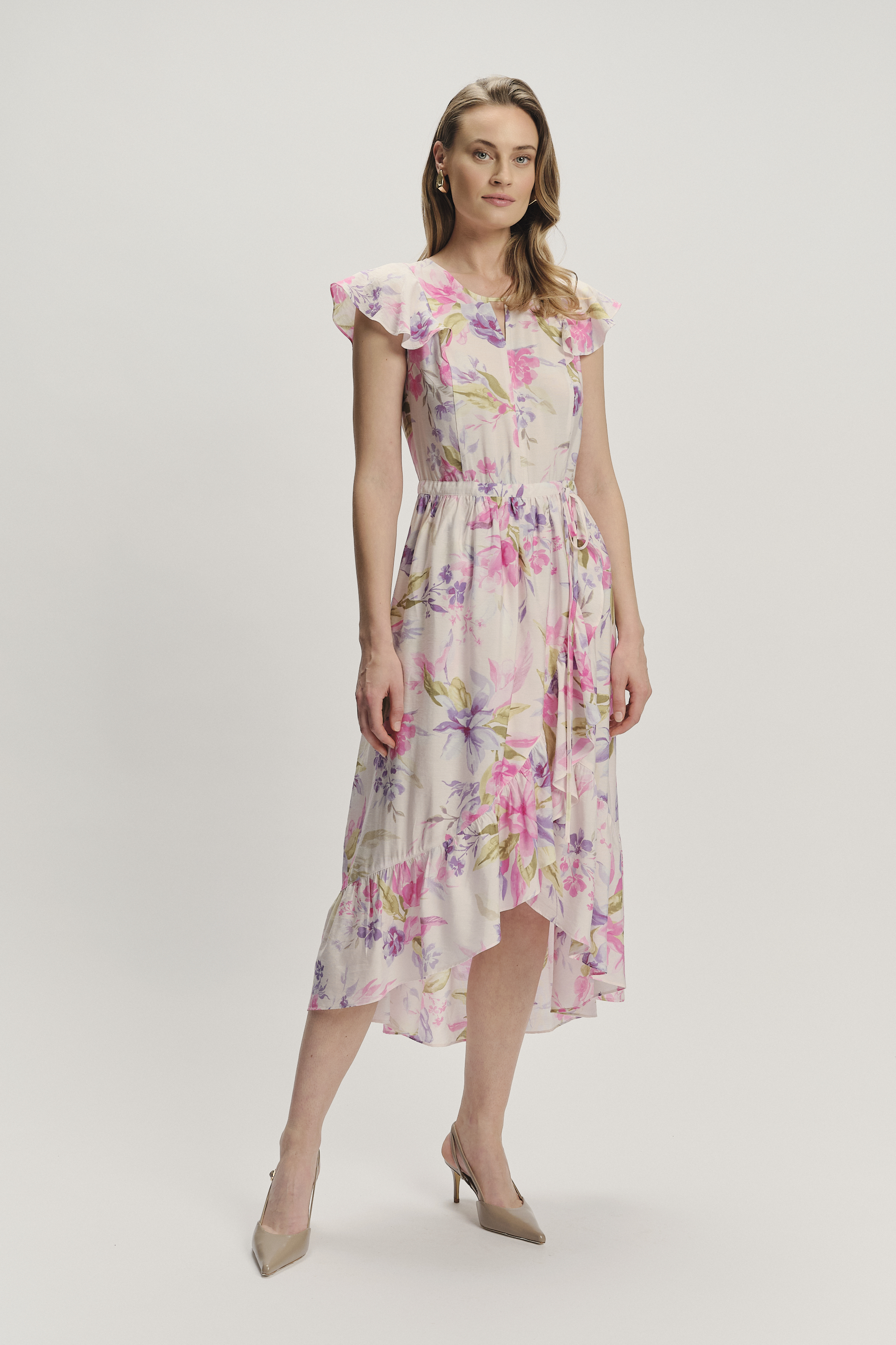 Sukienka w pastelowe kwiaty