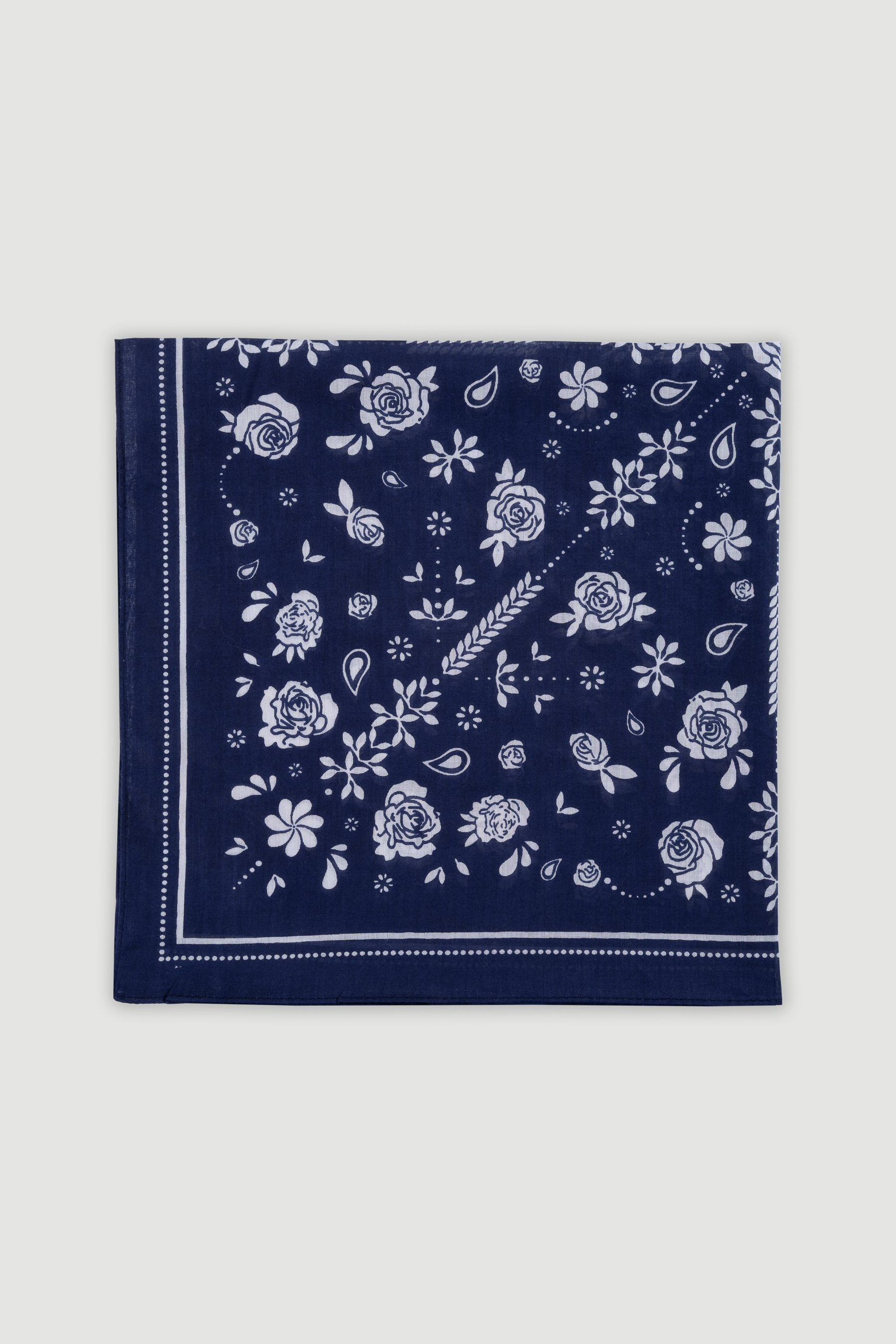 Granatowa bandana z efektownym wzorem