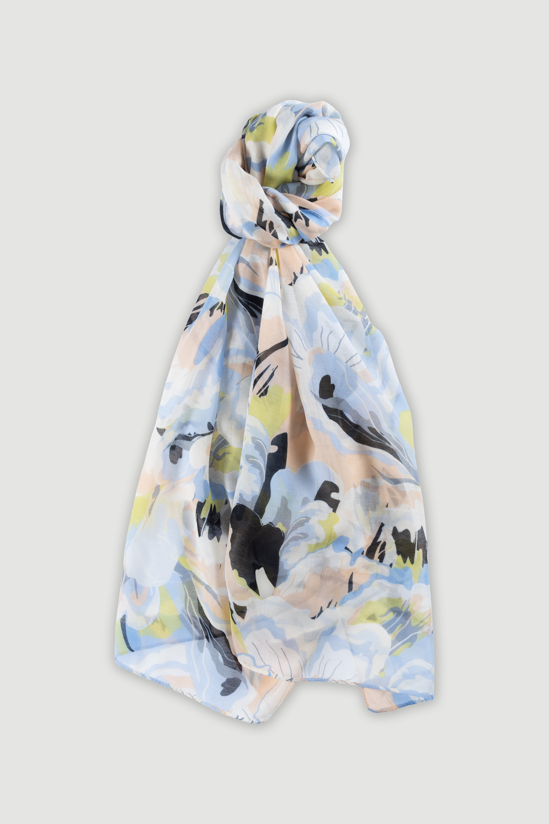 Pastelowa apaszka w kwiaty