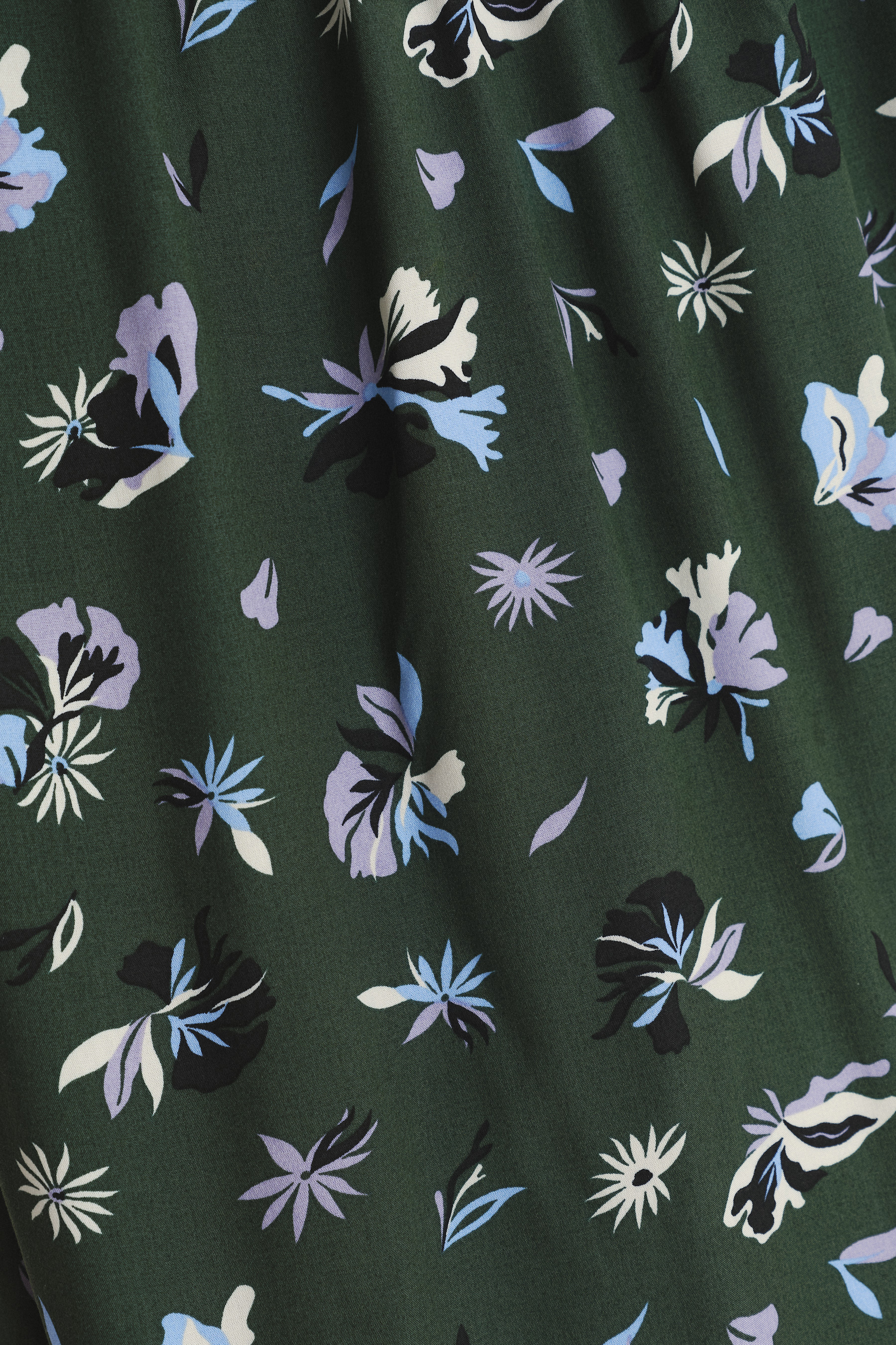 Wiskozowa bluzka w kwiaty rękaw 3/4