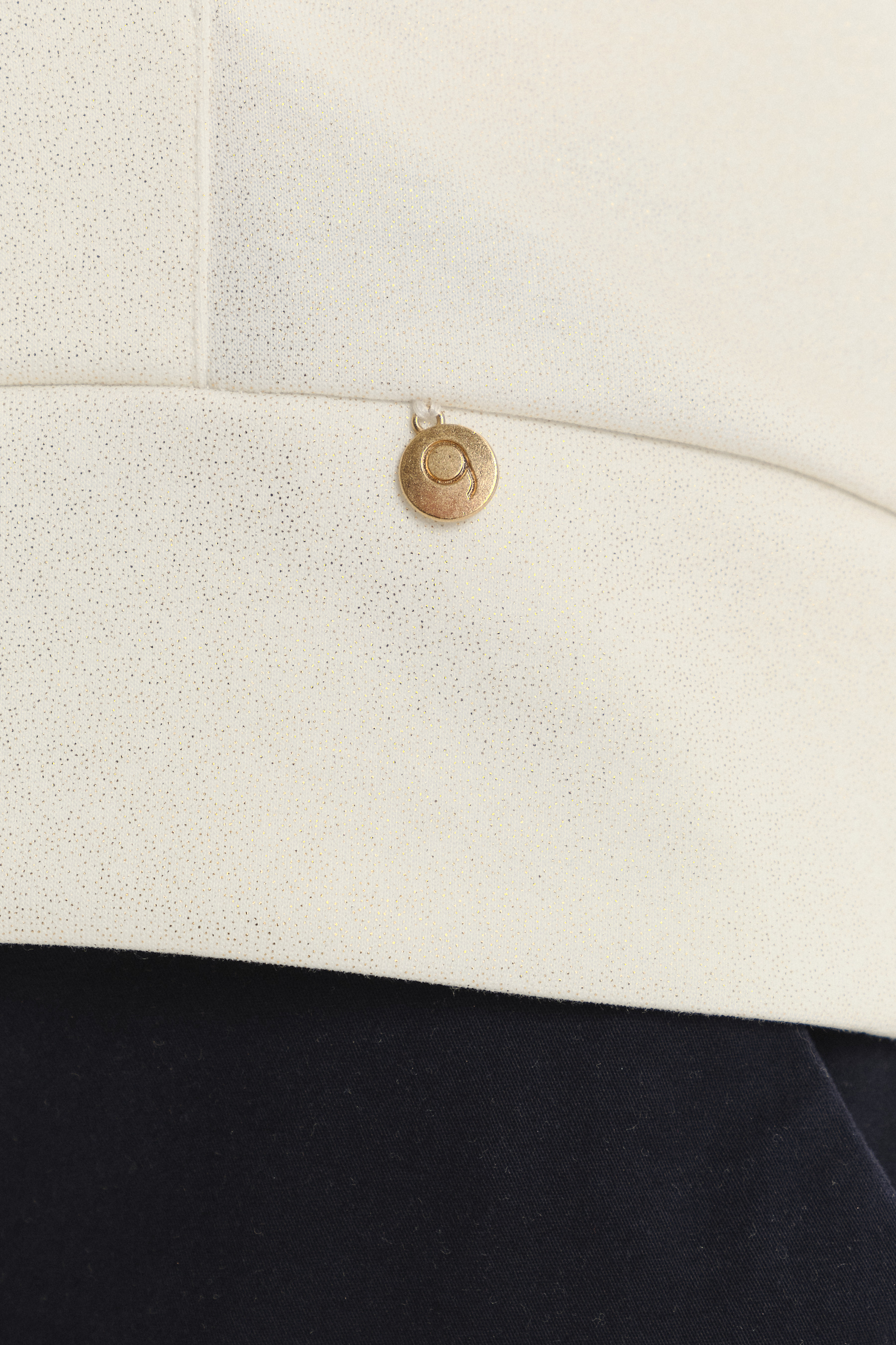 Basicowa biała bluza z rękawem 3/4