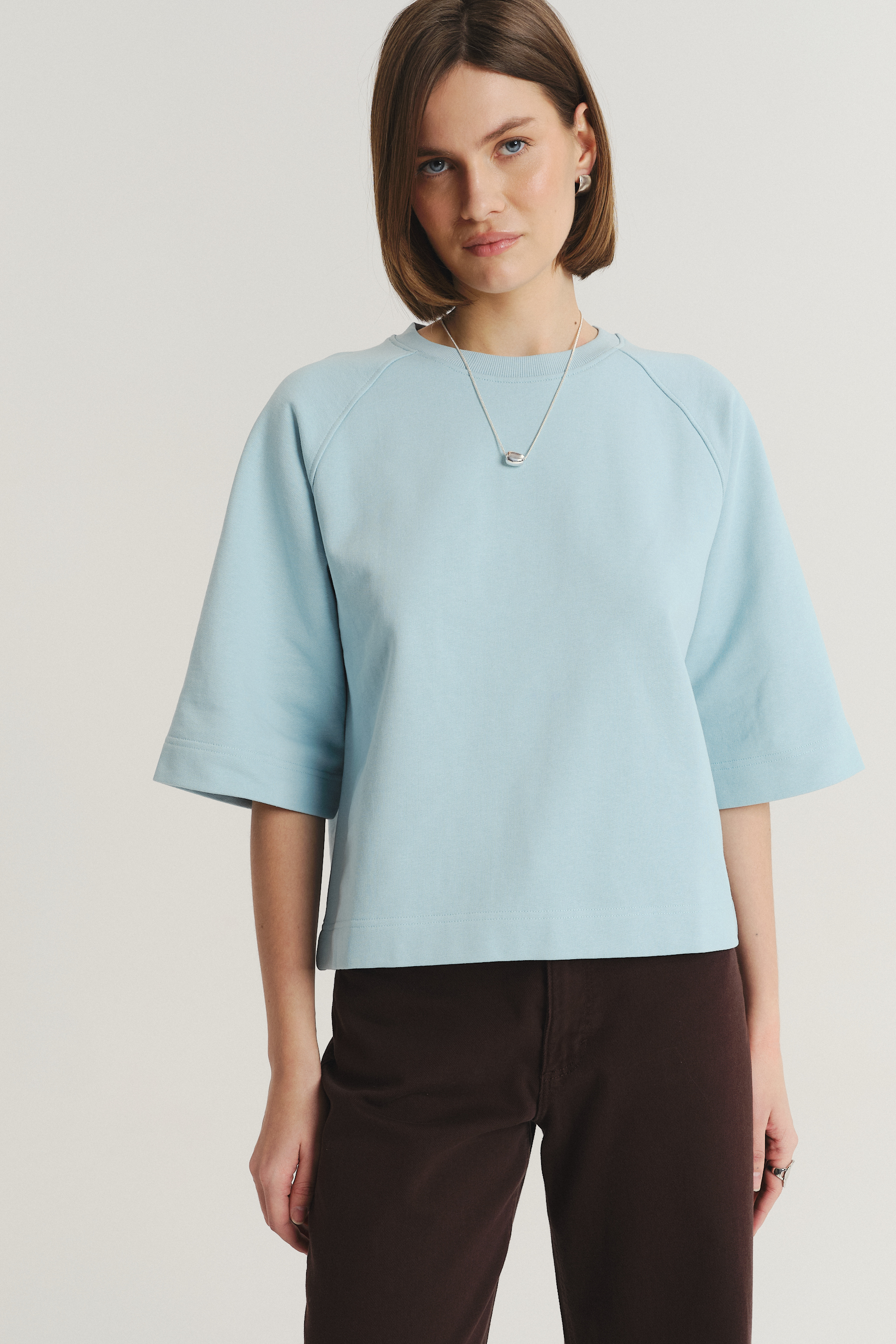 Luźna bluza z rękawem 3/4