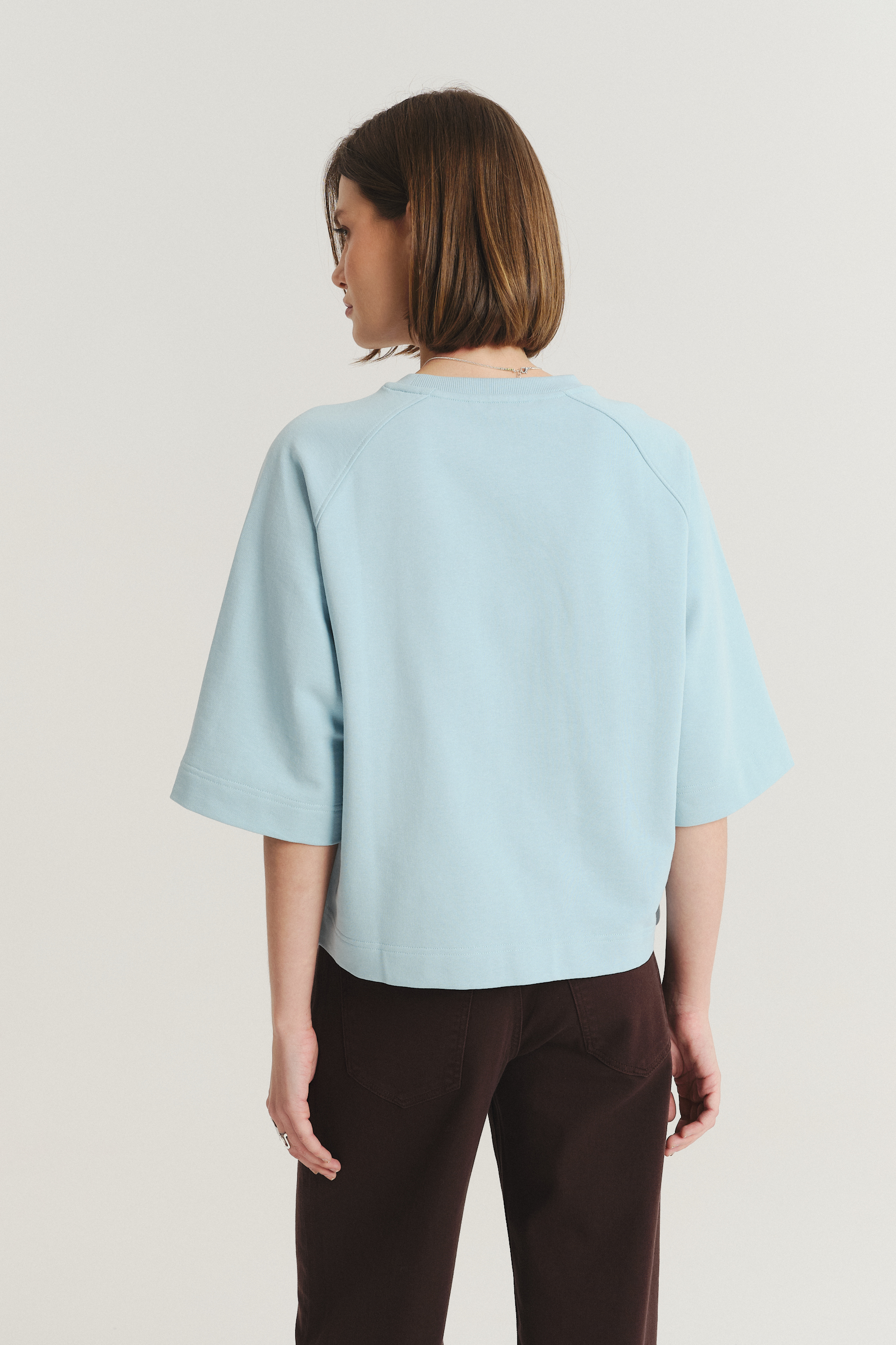 Luźna bluza z rękawem 3/4