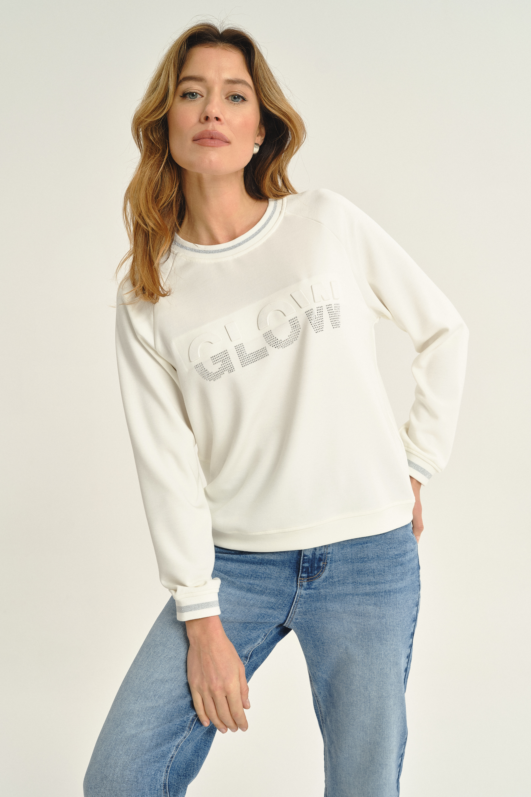 Biała bluza GLOW