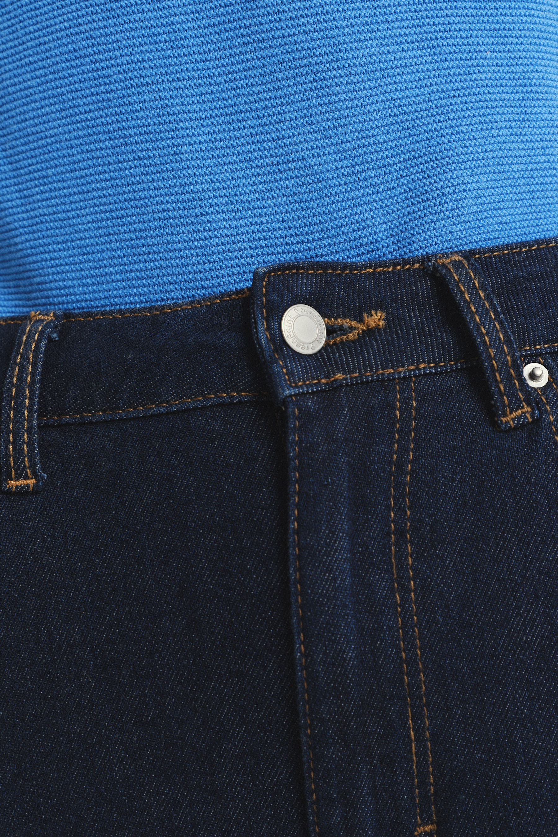 Granatowe spodnie wide leg