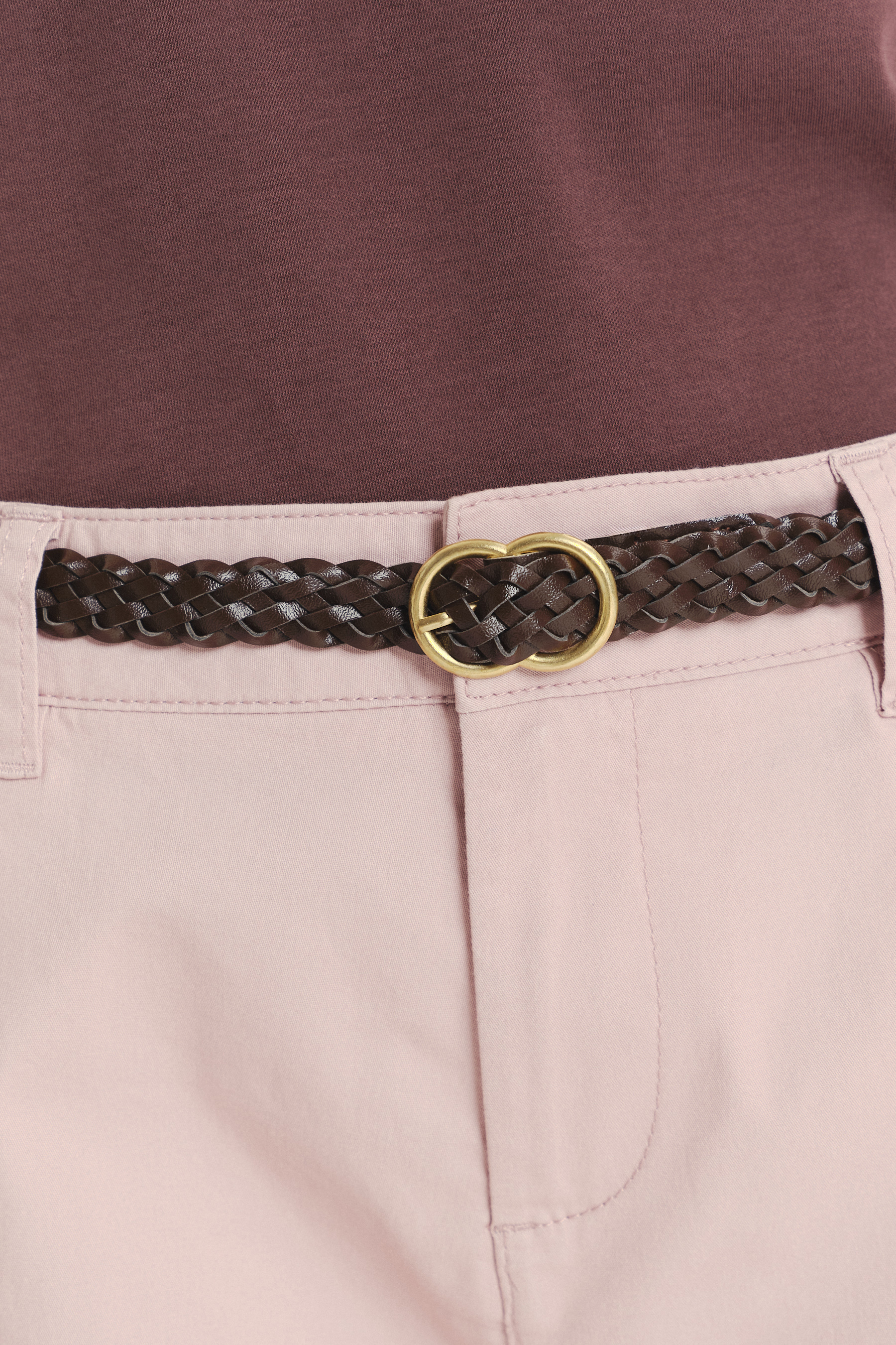 Jasnoróżowe spodnie 7/8 