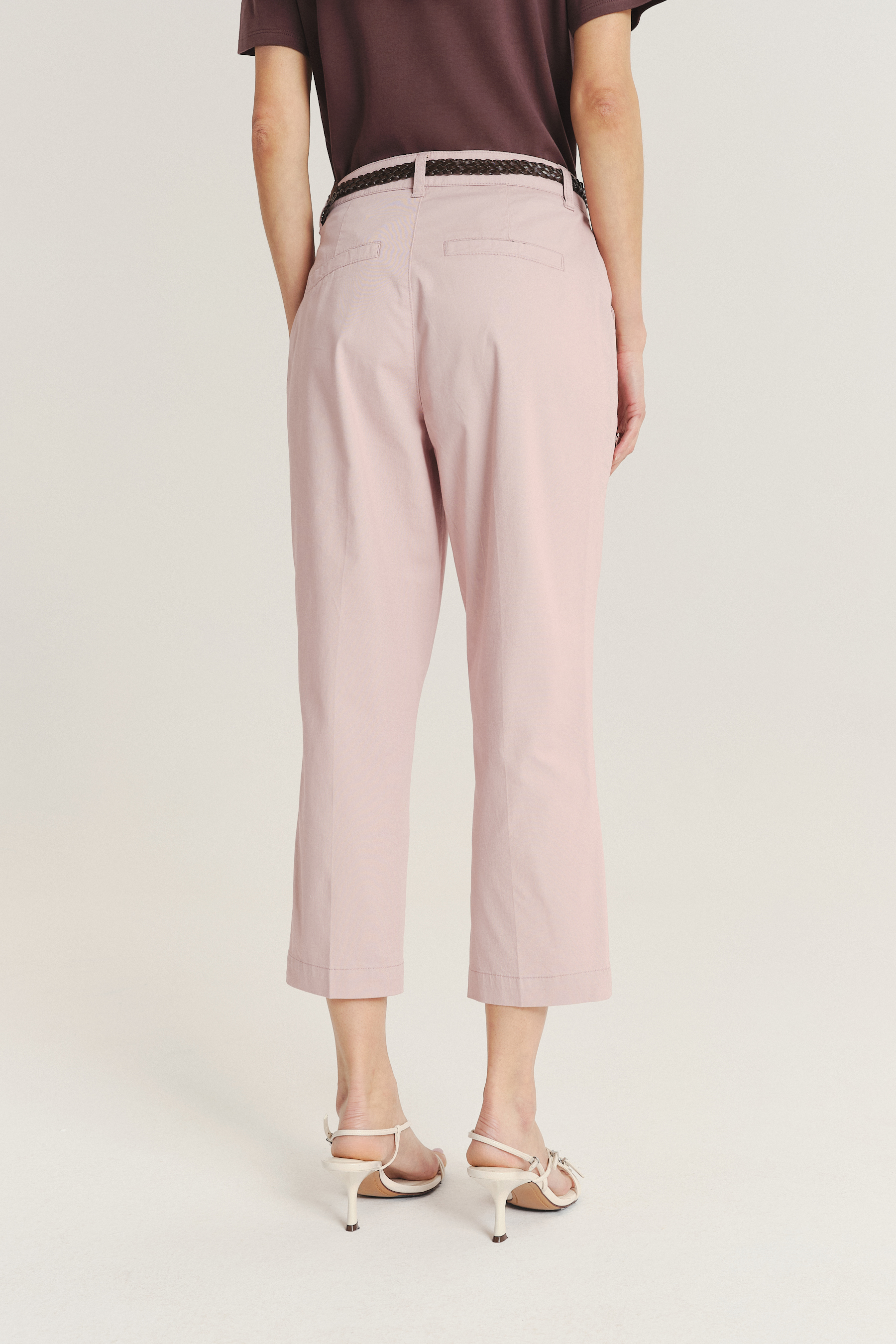 Jasnoróżowe spodnie 7/8 