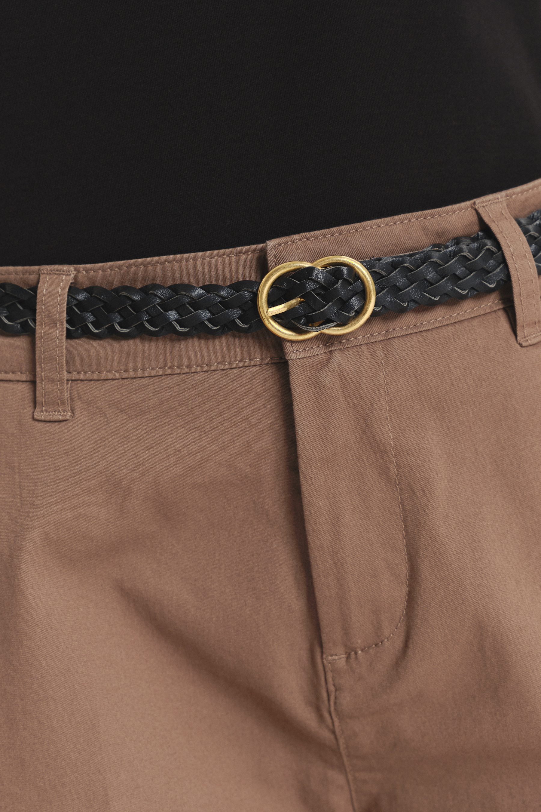 Brązowe spodnie 7/8