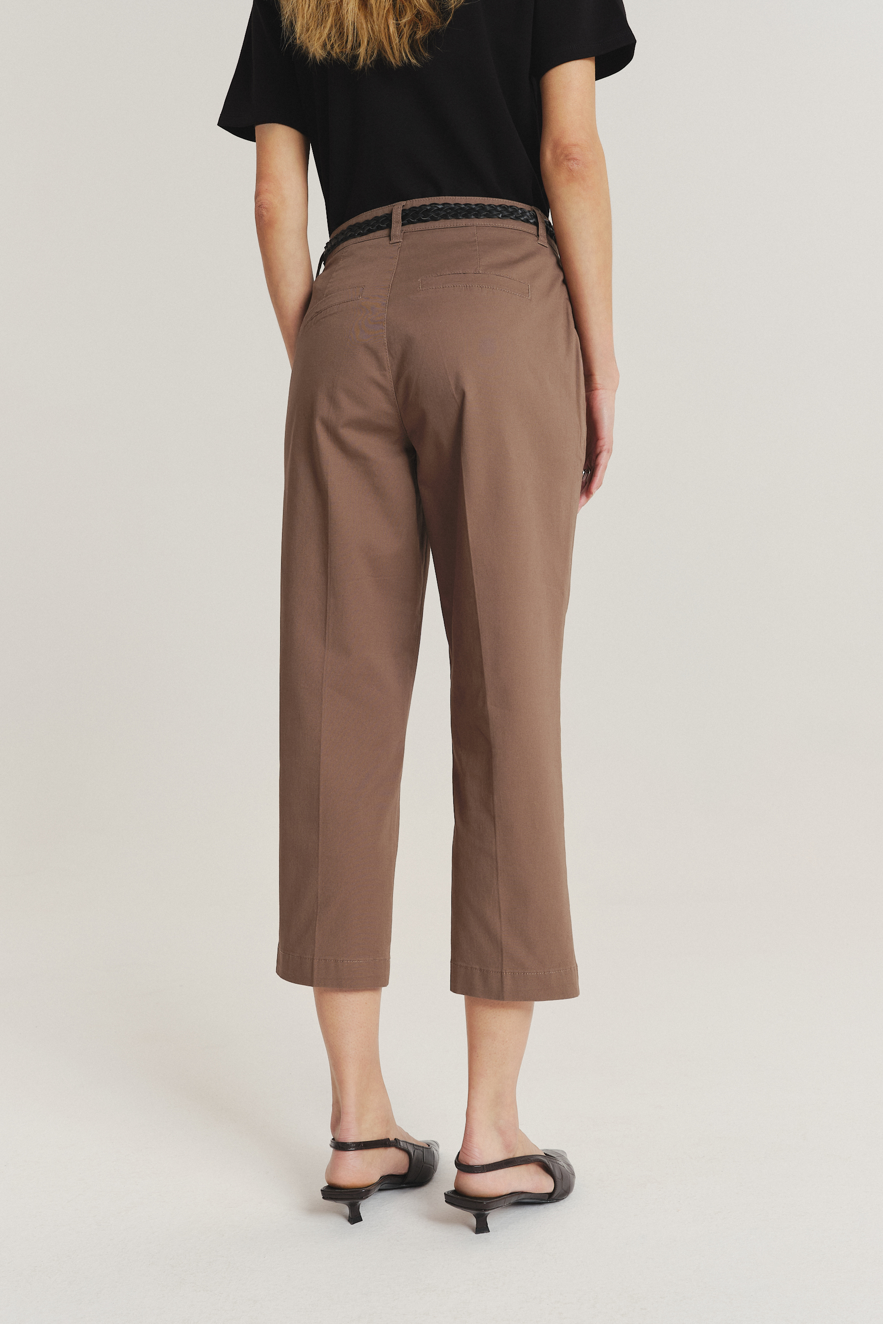 Brązowe spodnie 7/8