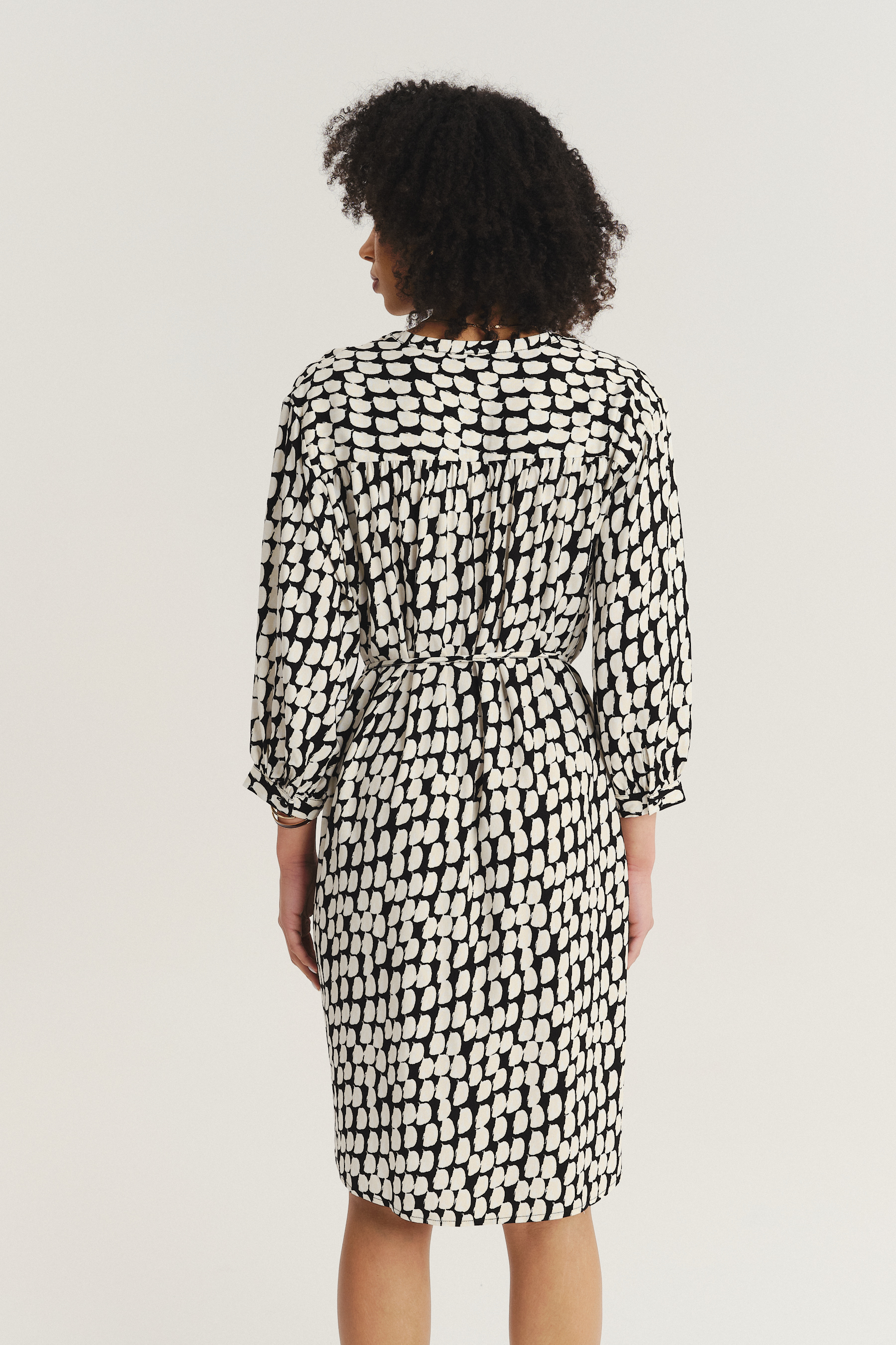 Printowana sukienka z wiskozy