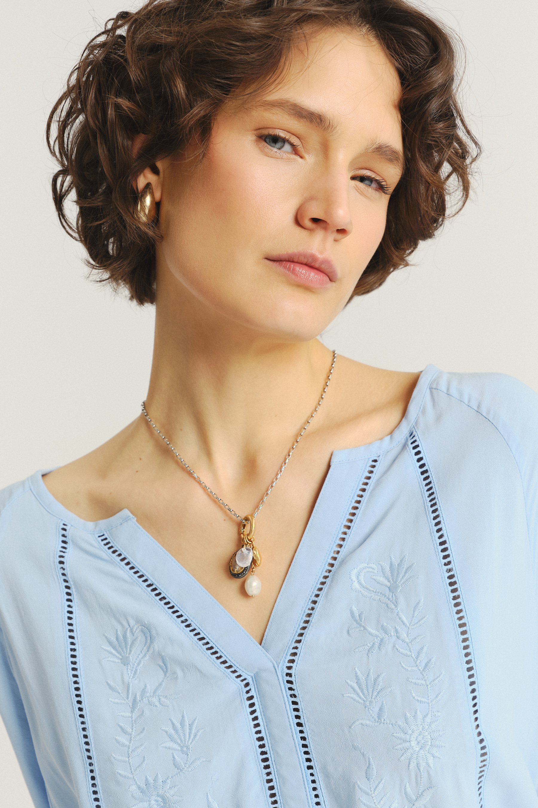 Sukienka w kolorze baby blue