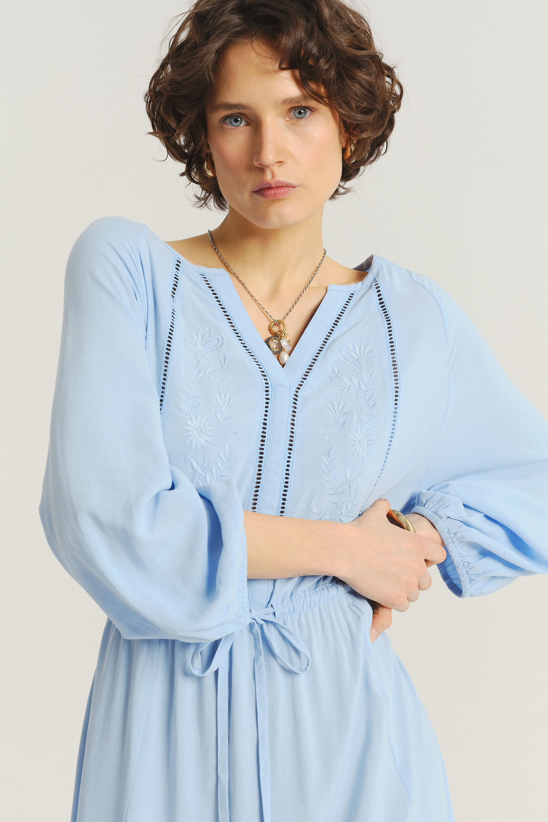 Sukienka w kolorze baby blue