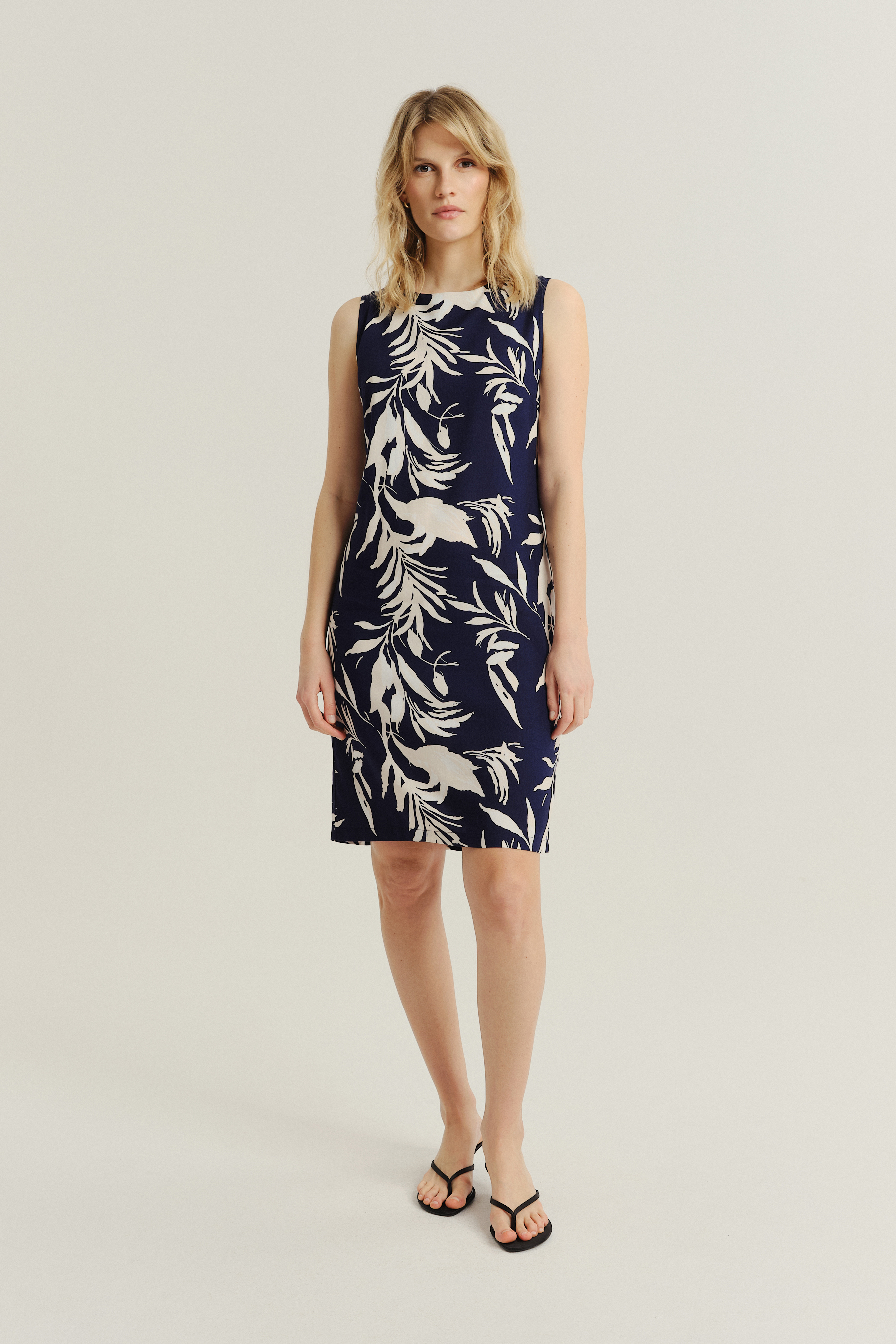 Wiskozowa sukienka z kwiatowym printem