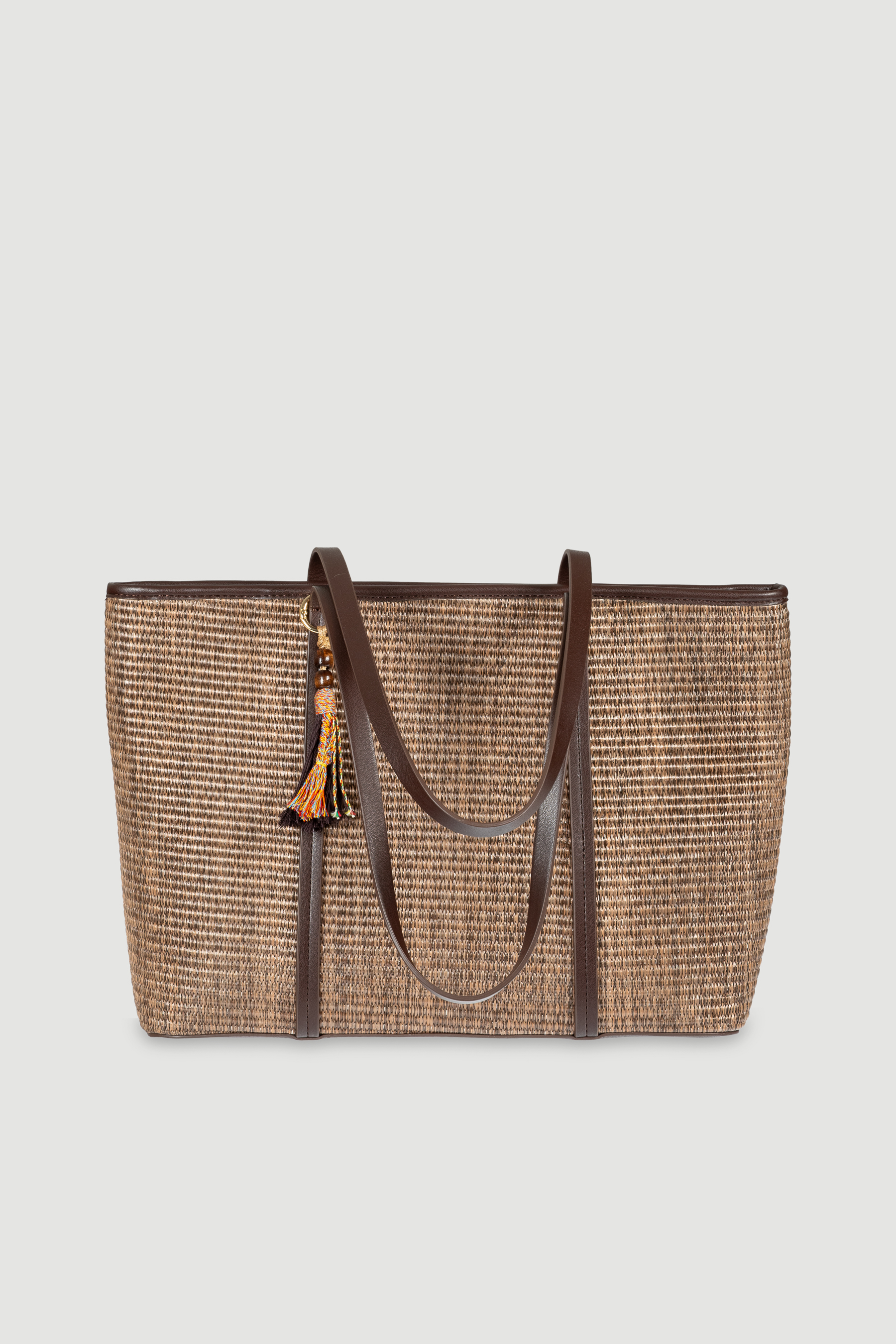 Efektowna pleciona torba typu shopper