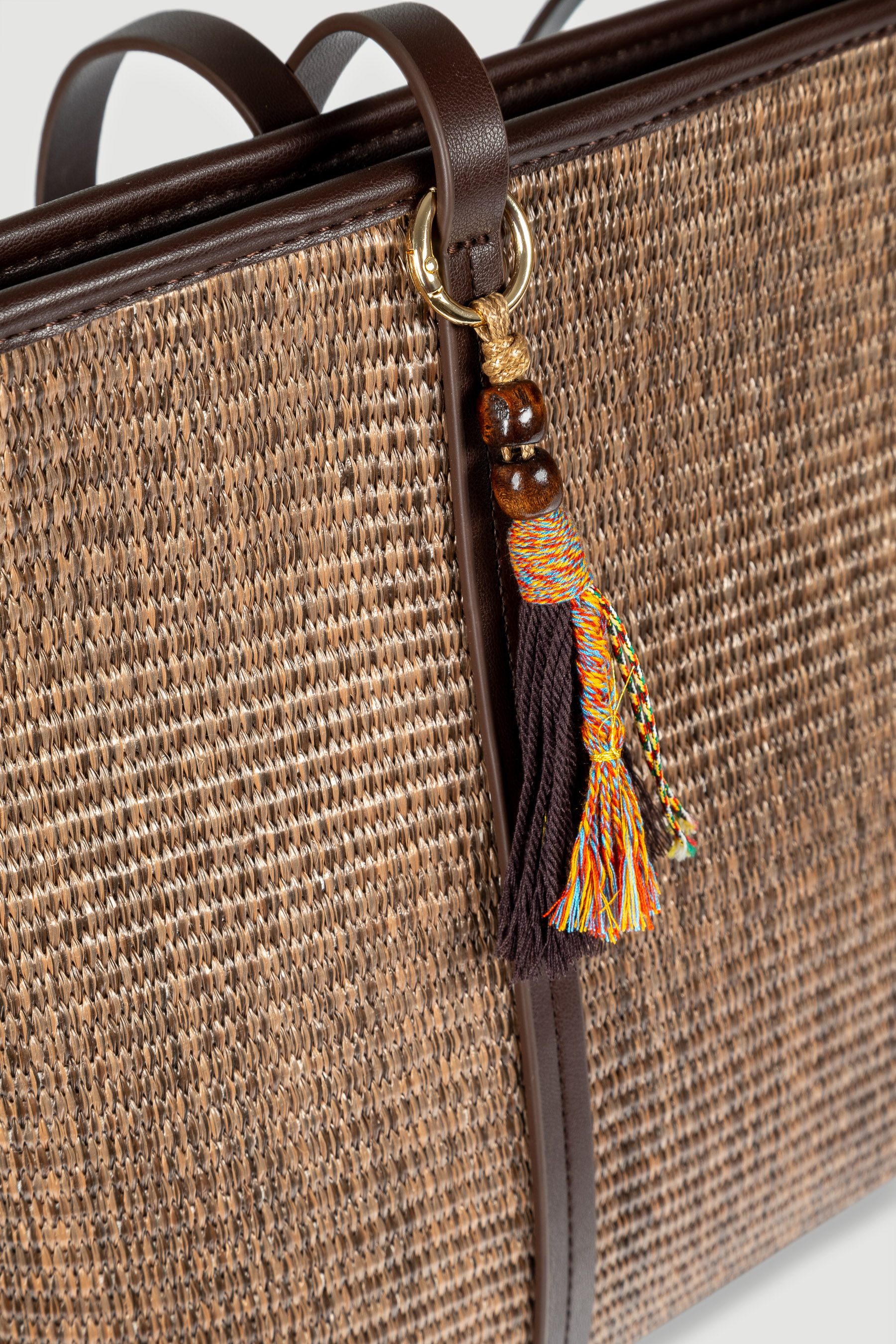 Efektowna pleciona torba typu shopper