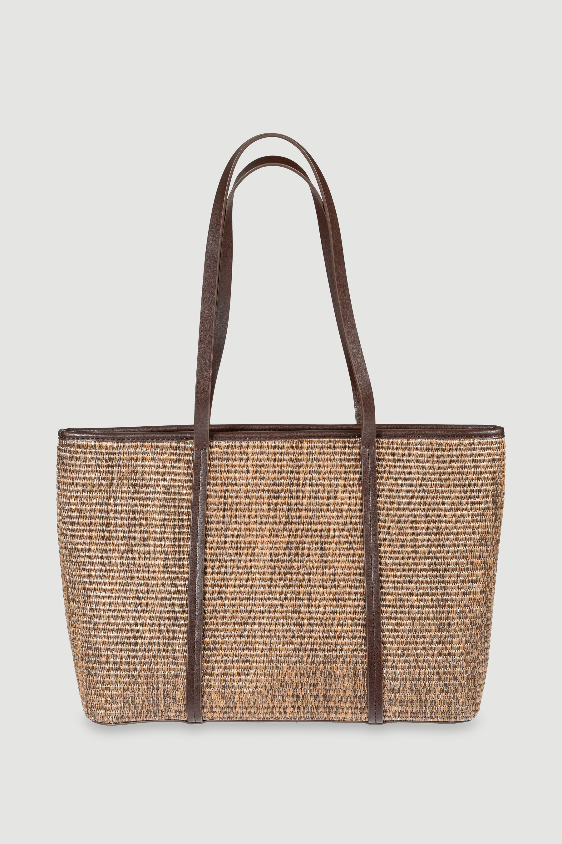 Efektowna pleciona torba typu shopper