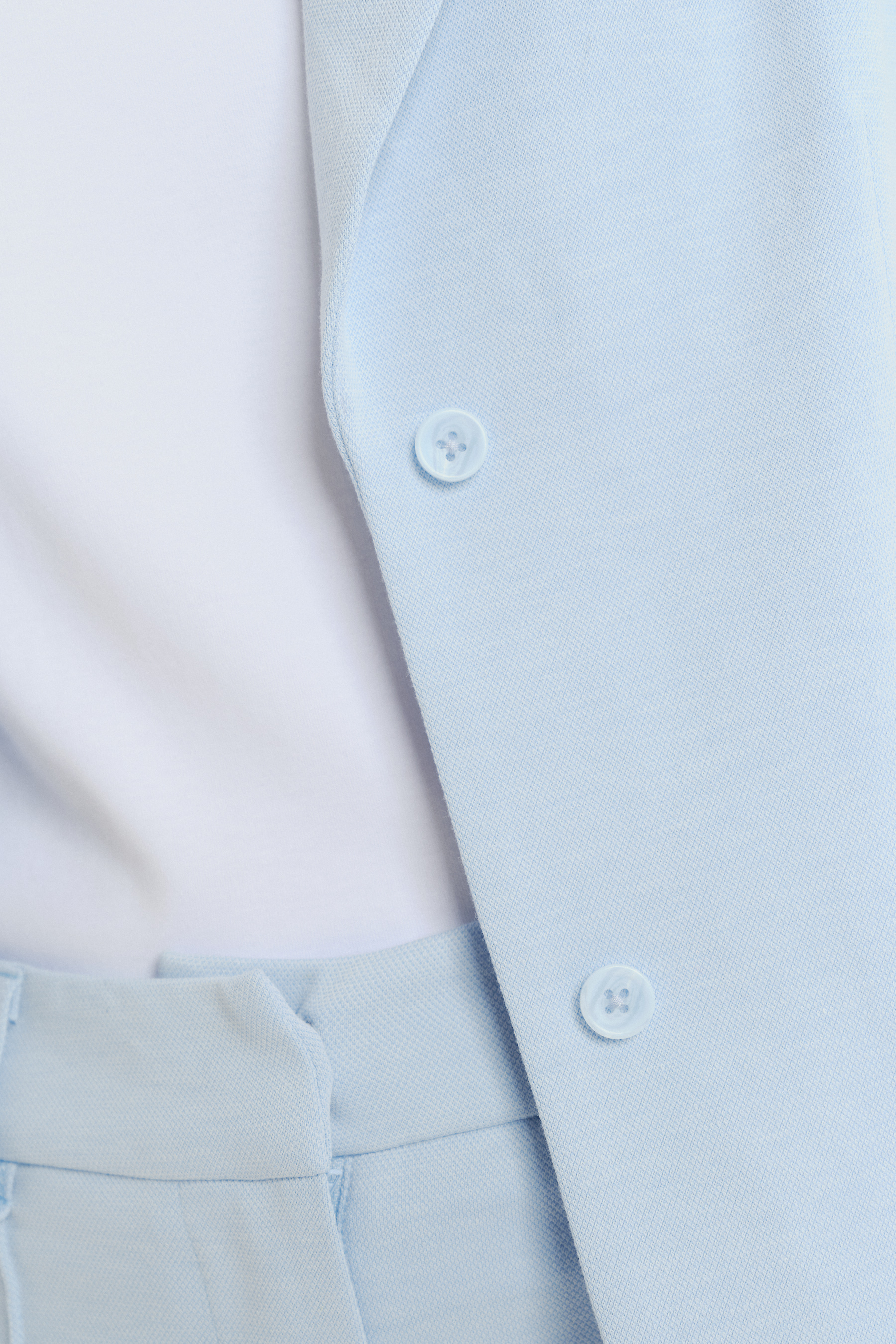 Klasyczny żakiet w kolorze baby blue