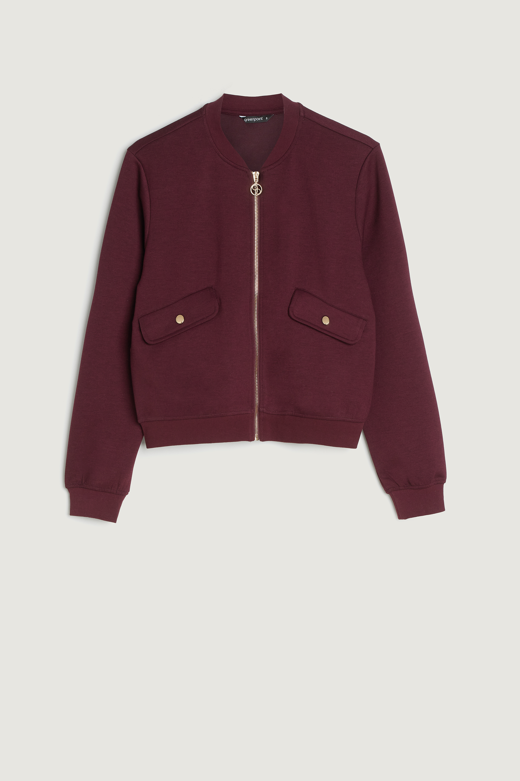 Casualowa bluza w kolorze bordowym 