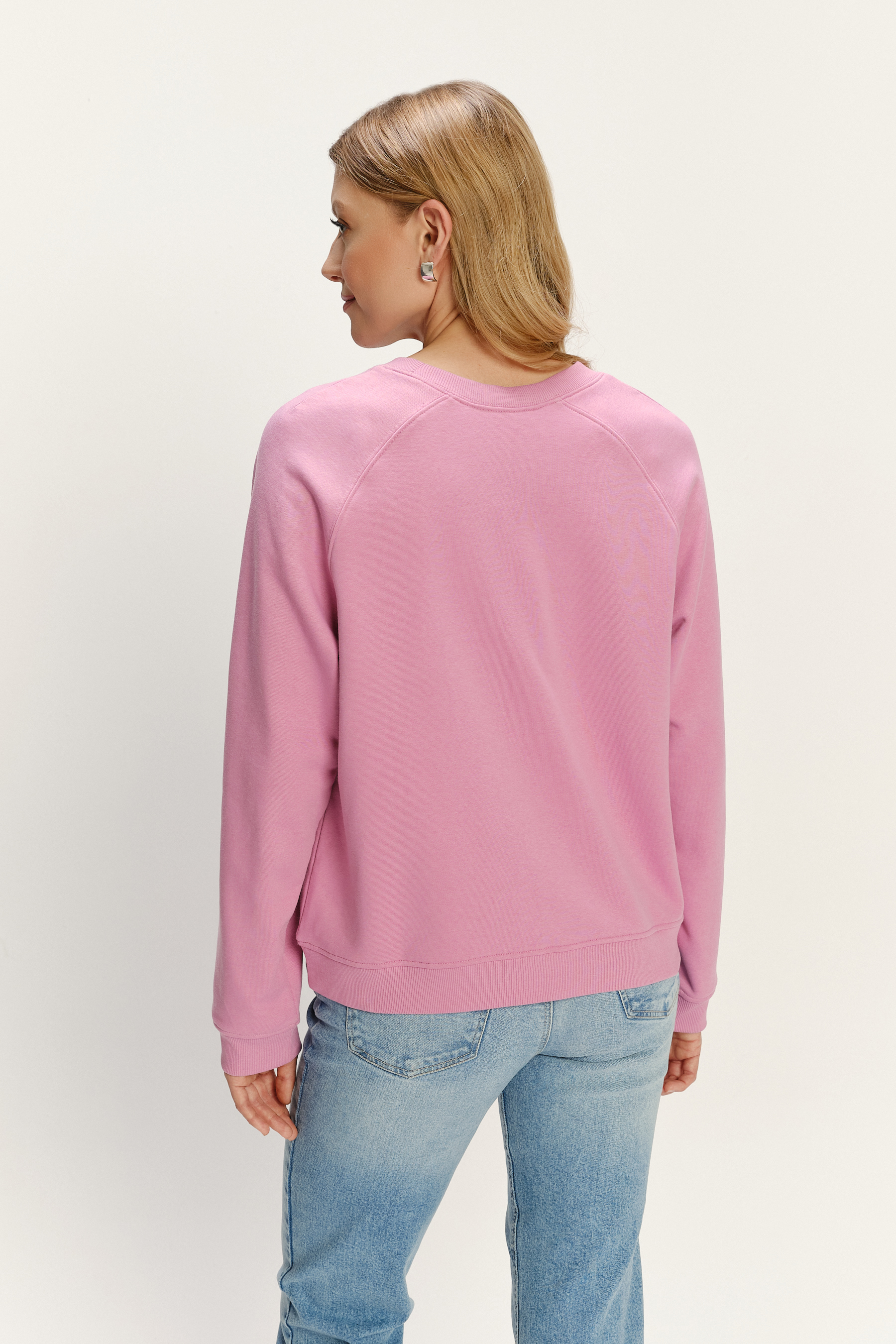 Jasnofioletowa bluza basic 