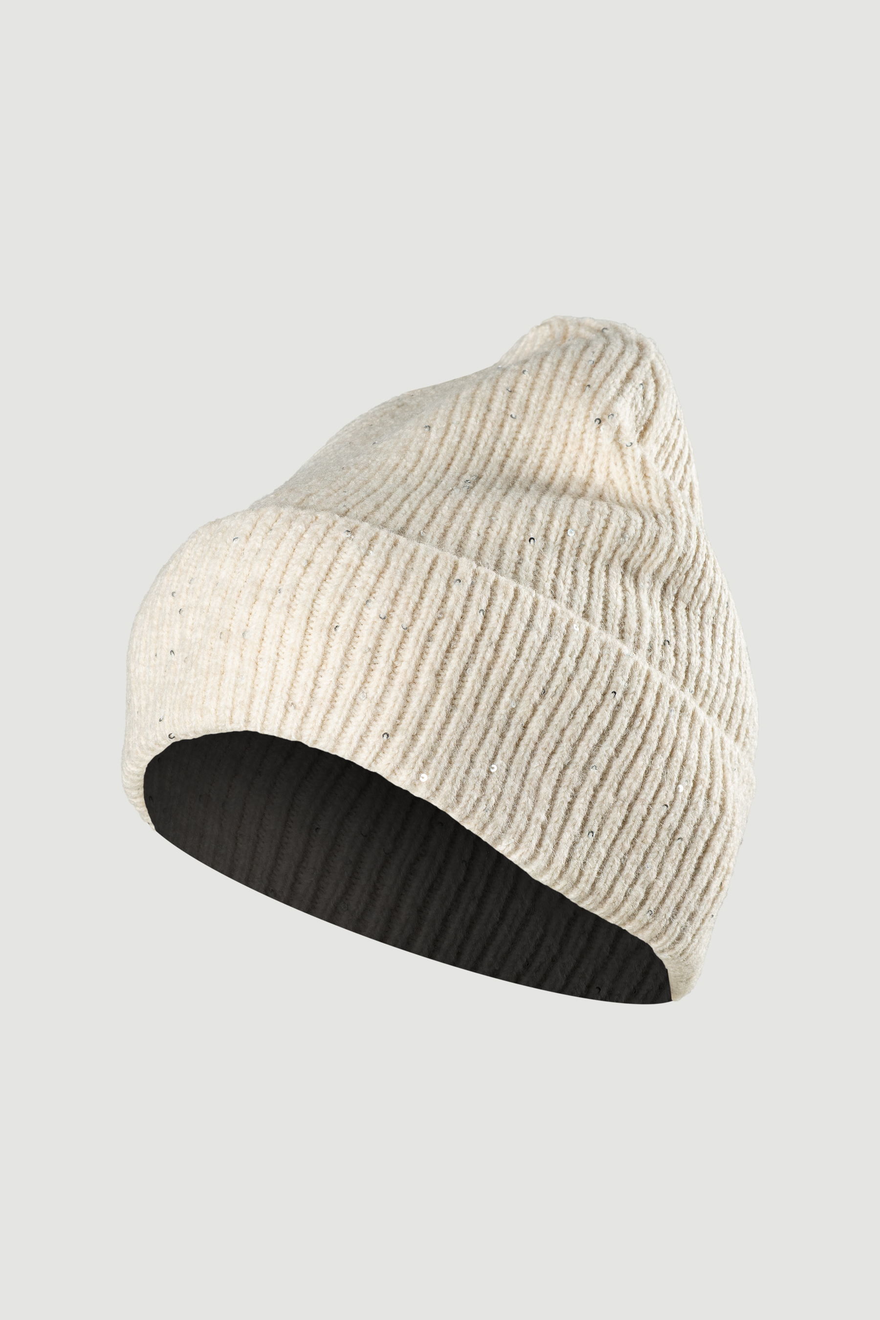 Kremowa czapka beanie