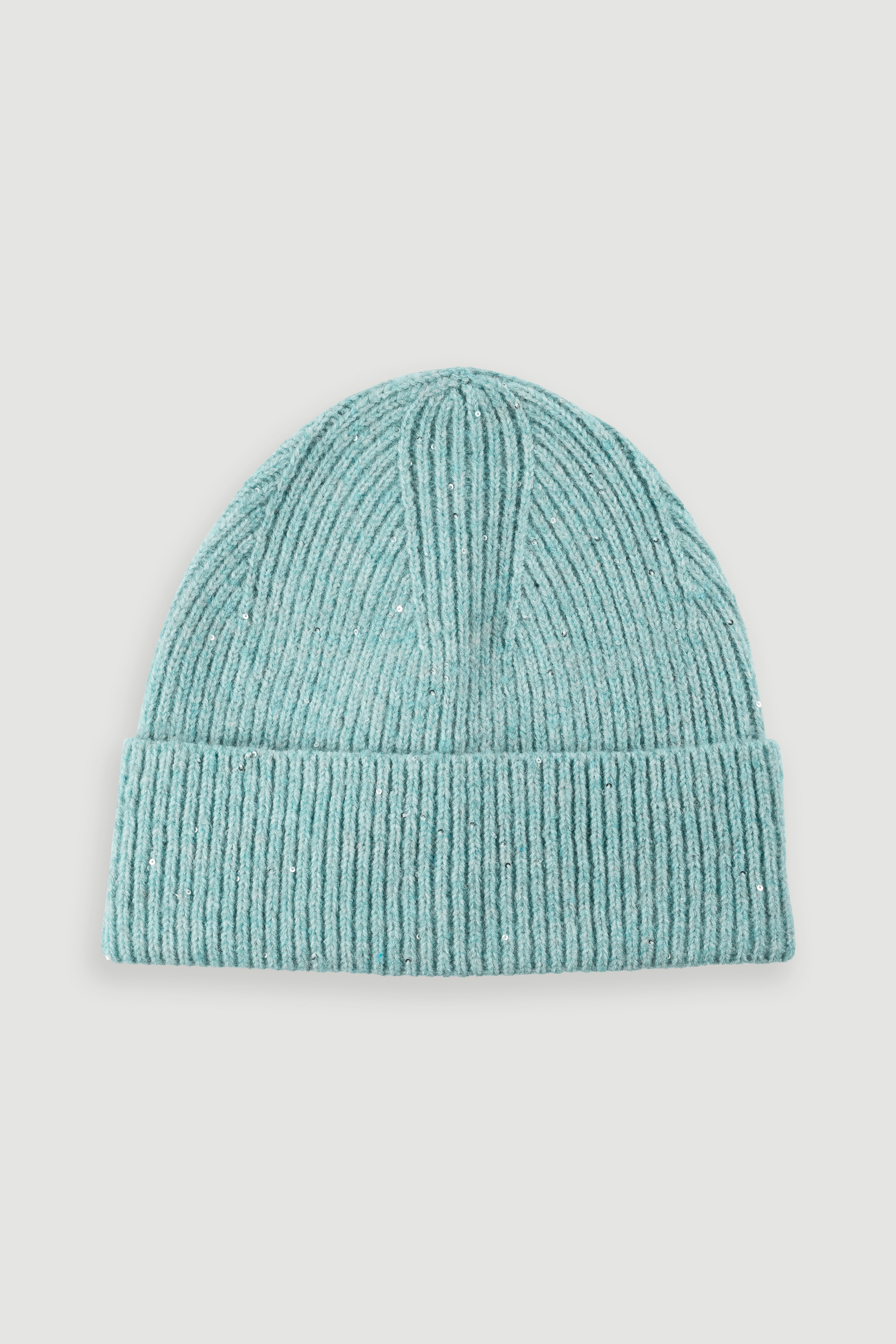Casualowa czapka beanie w miętowymi kolorze