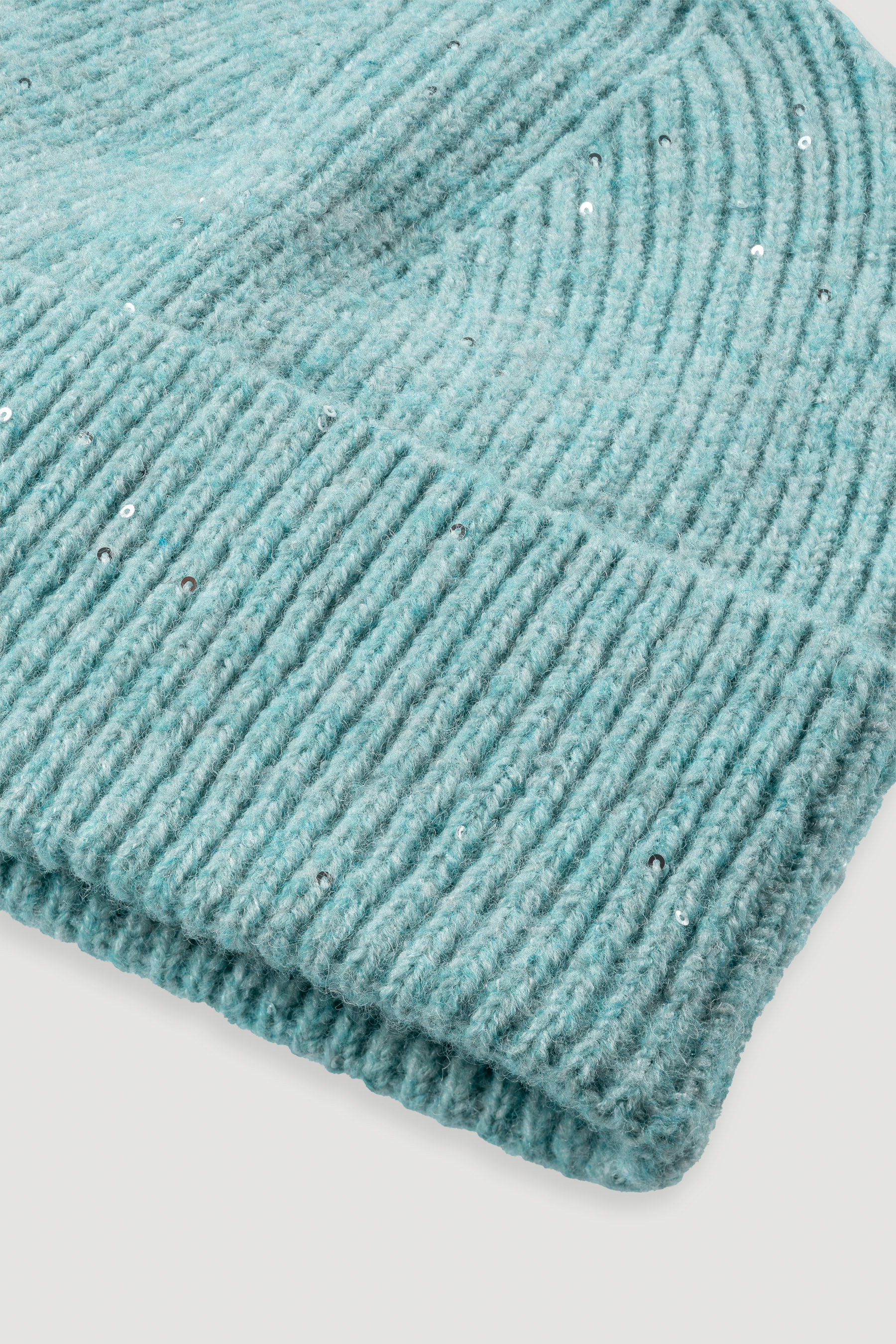 Casualowa czapka beanie w miętowymi kolorze
