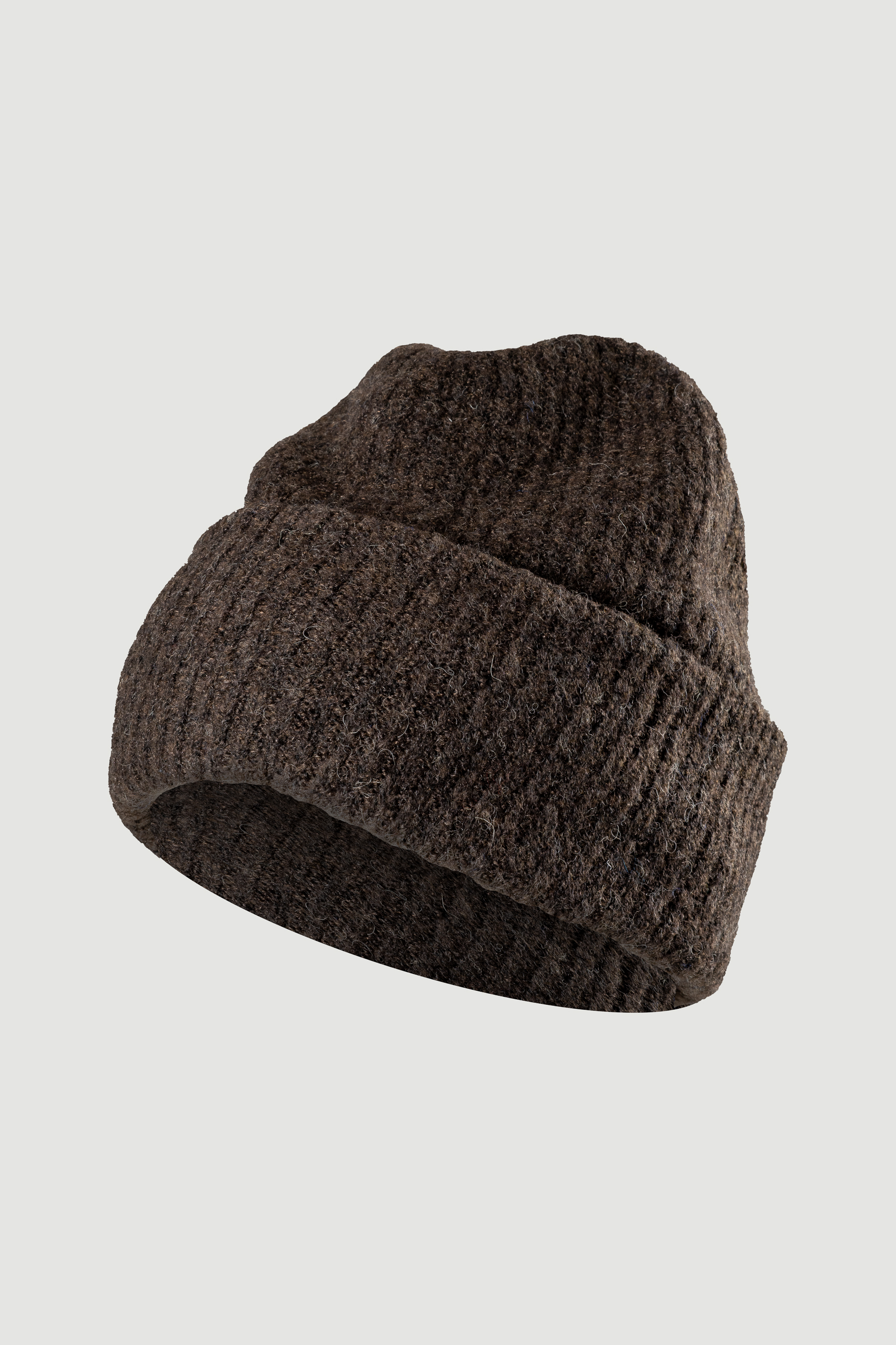 Czapka beanie w czekoladowym kolorze