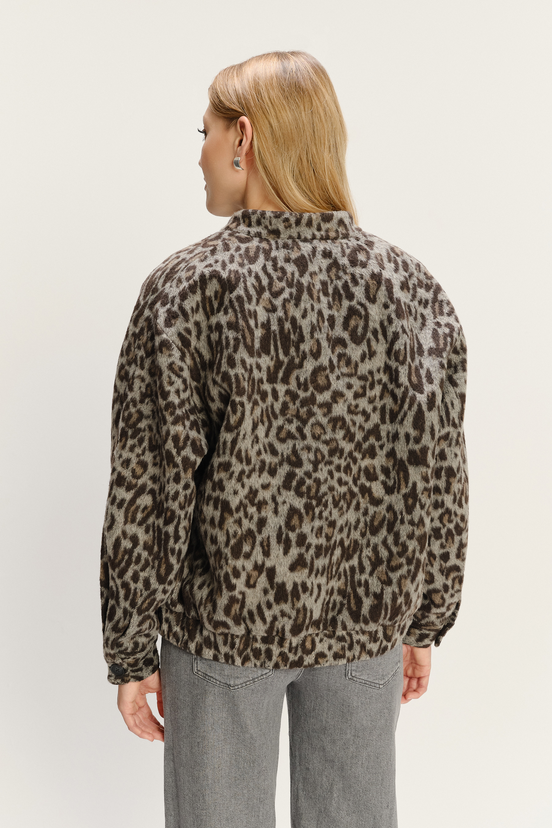 Casualowa kurtka z printem animal 