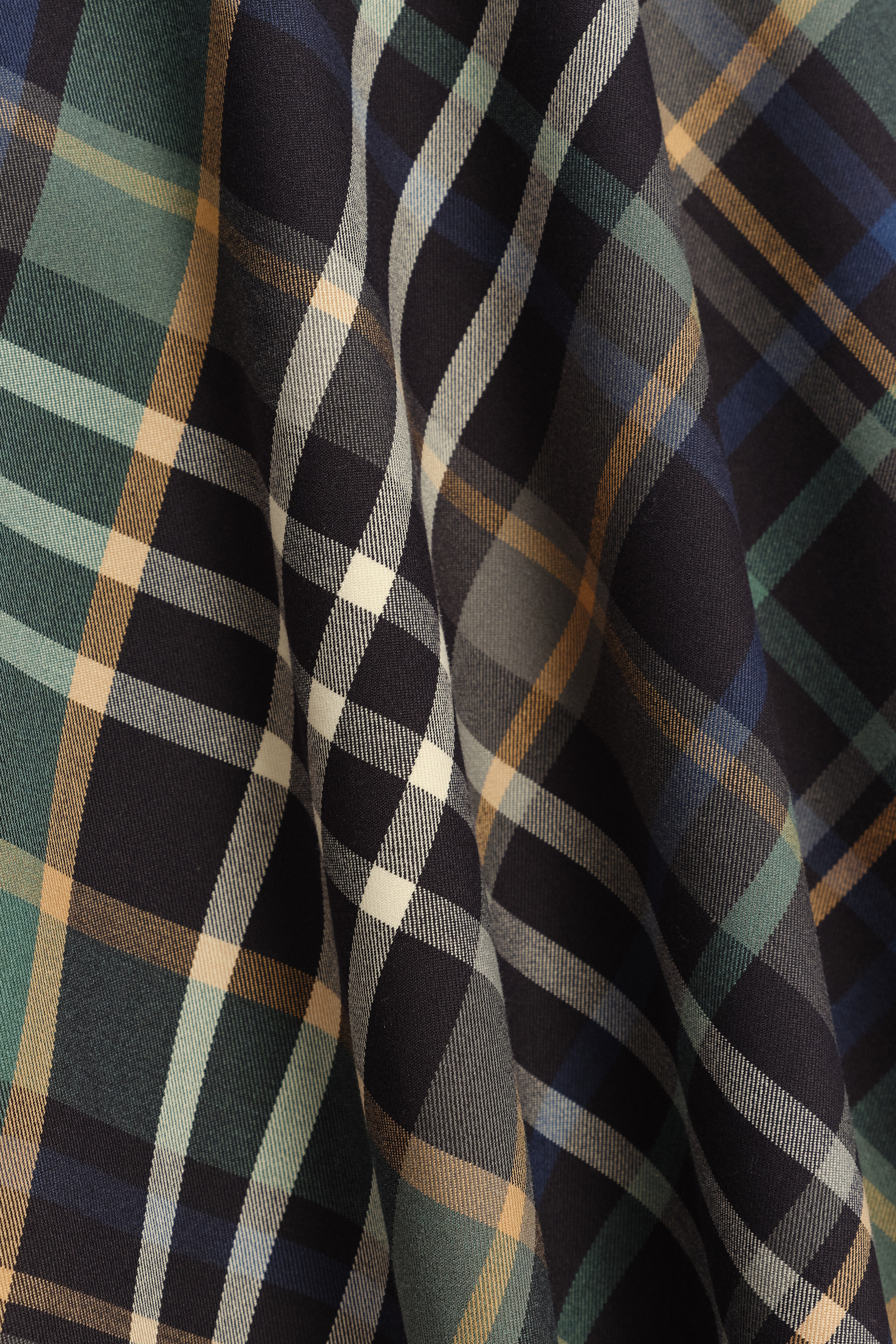 Wiskozowa spódnica midi w kratę