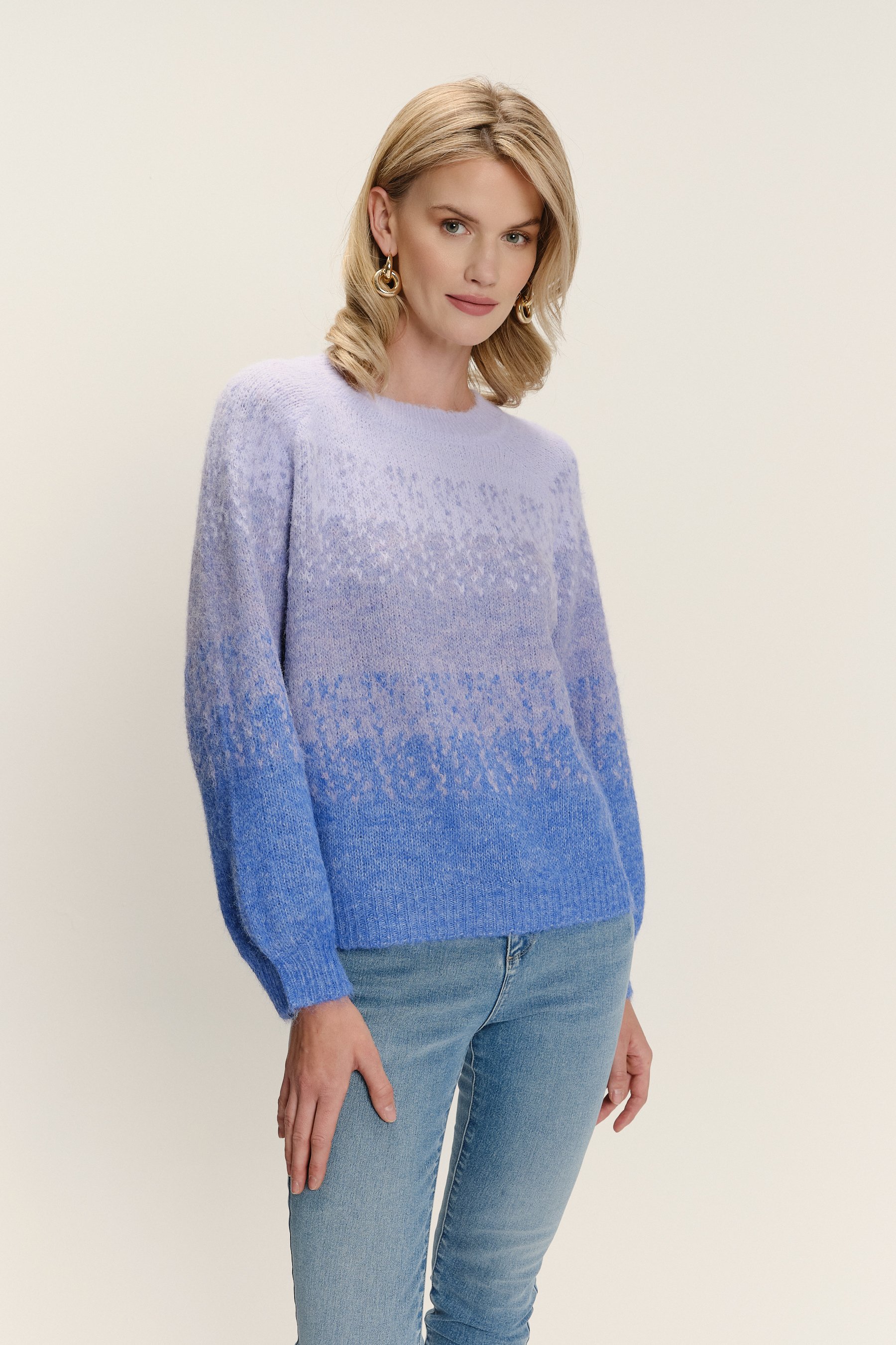 Miękki sweter z efektem ombre Miękki sweter z efektem ombre