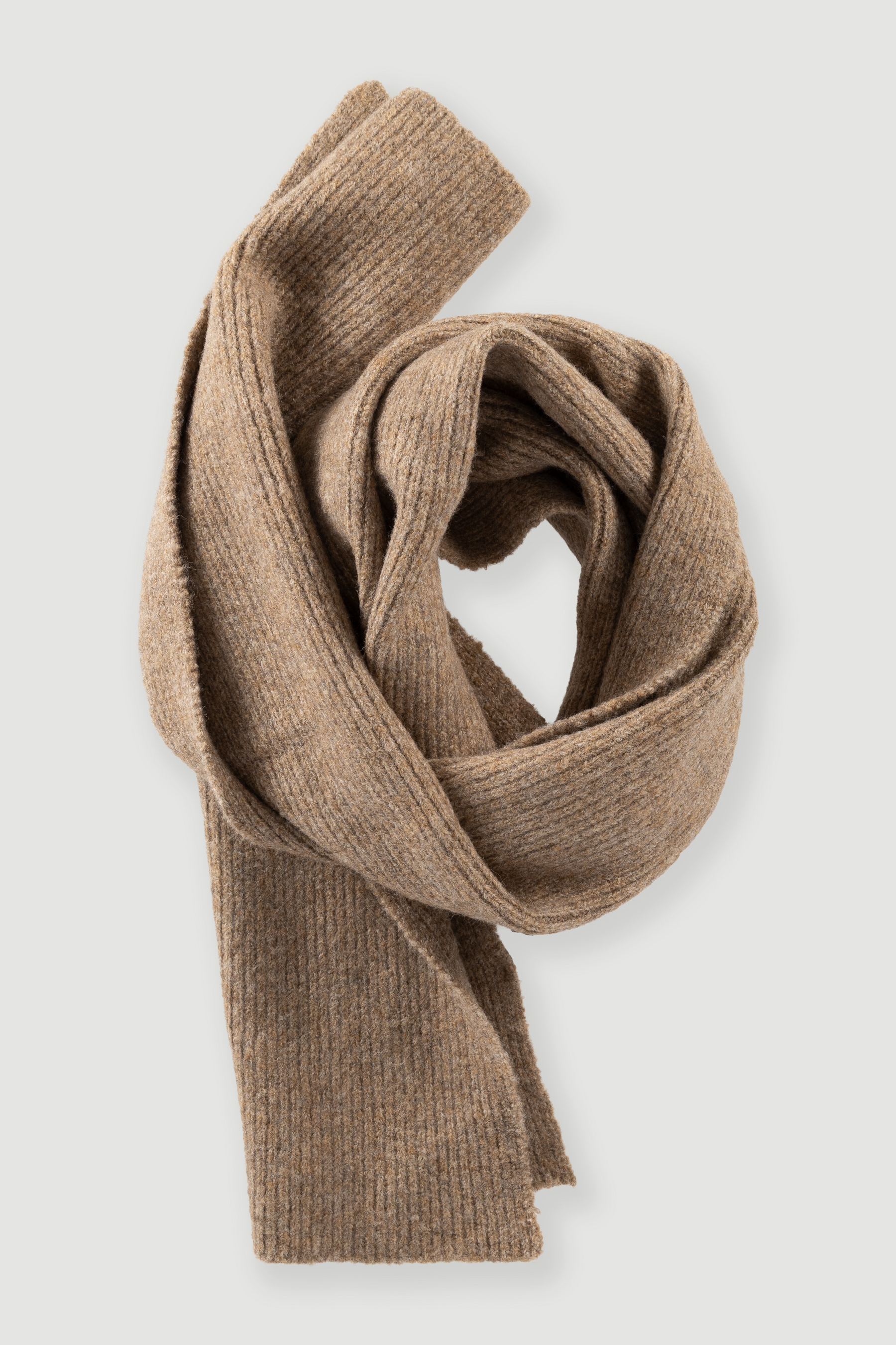 Ciepły szalik w kolorze coffee
