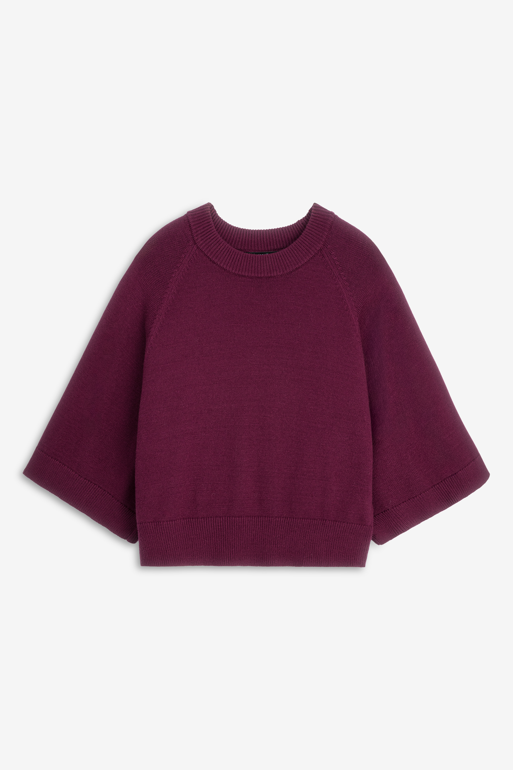 Bordowy sweter oversize