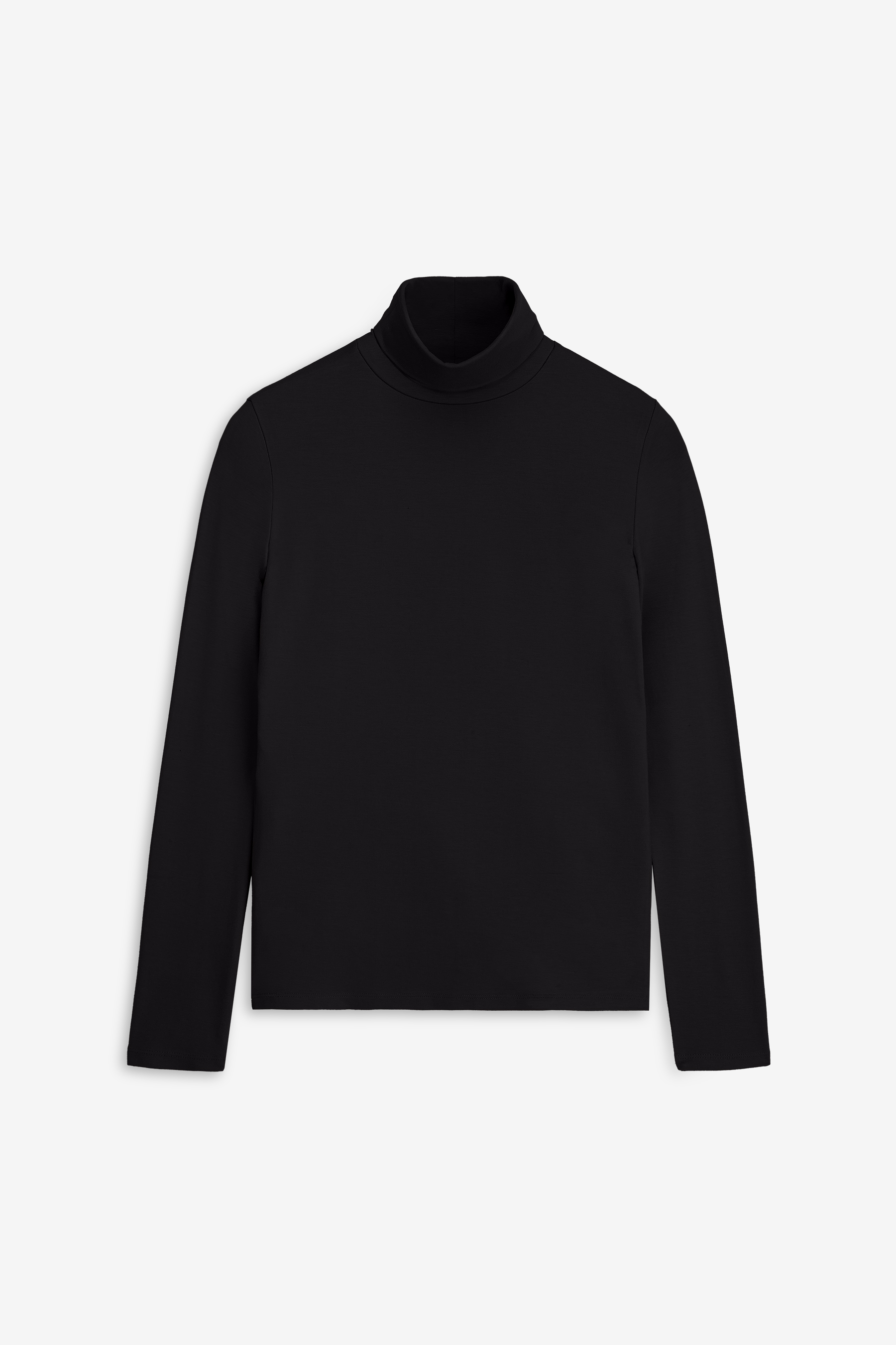 Czarny longsleeve z półgolfem