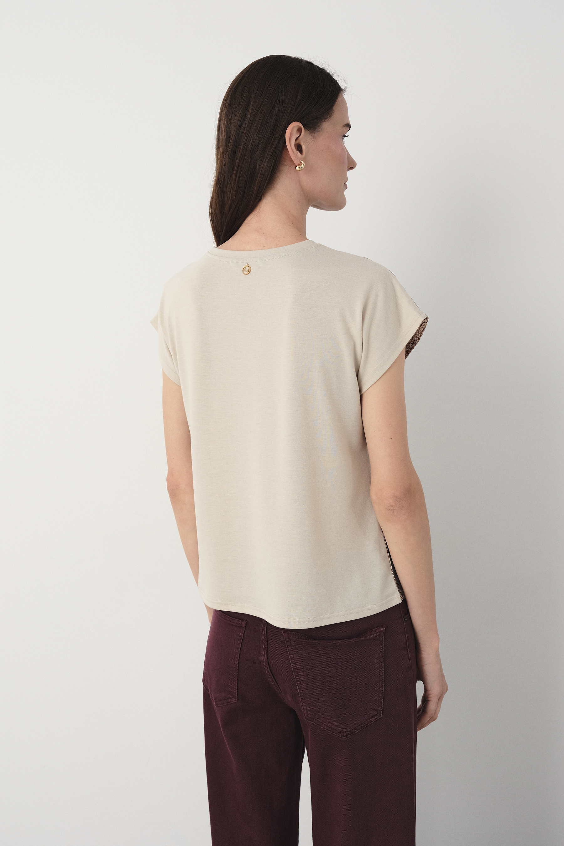 Top z nadrukiem typu paisley