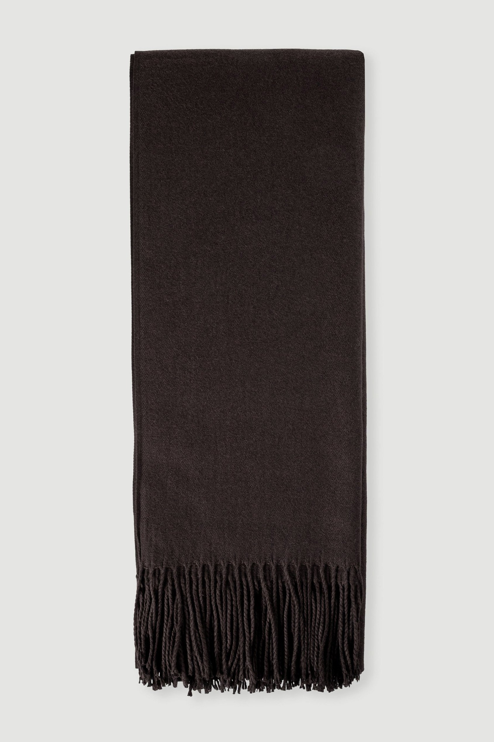 Stylowy szalik w kolorze ciemnej czekolady