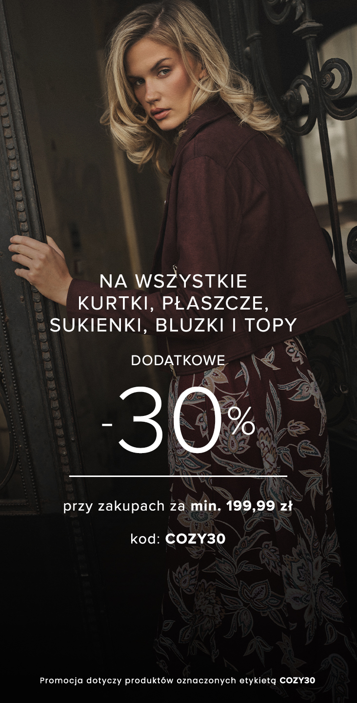 -30% na okrycia i sukienki