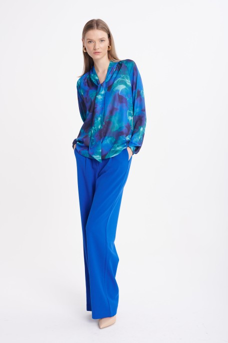 Szyfonowa bluzka z nadrukiem