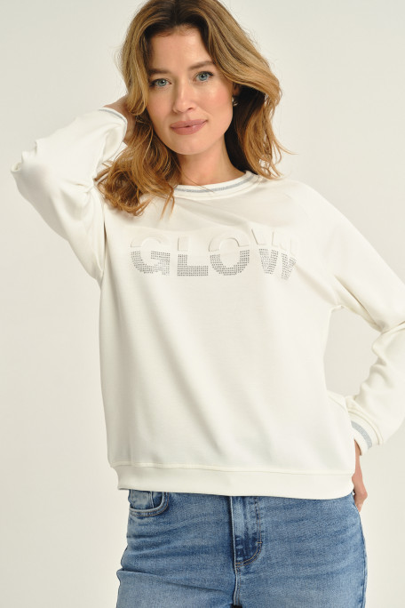 Biała bluza GLOW