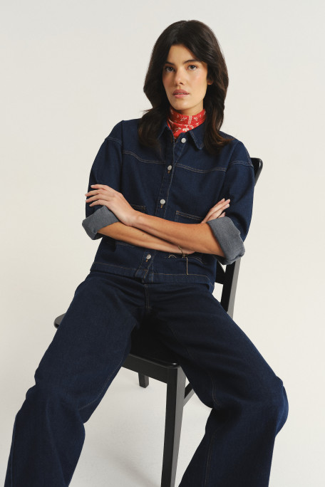 Kurtka jeansowa ciemny granat