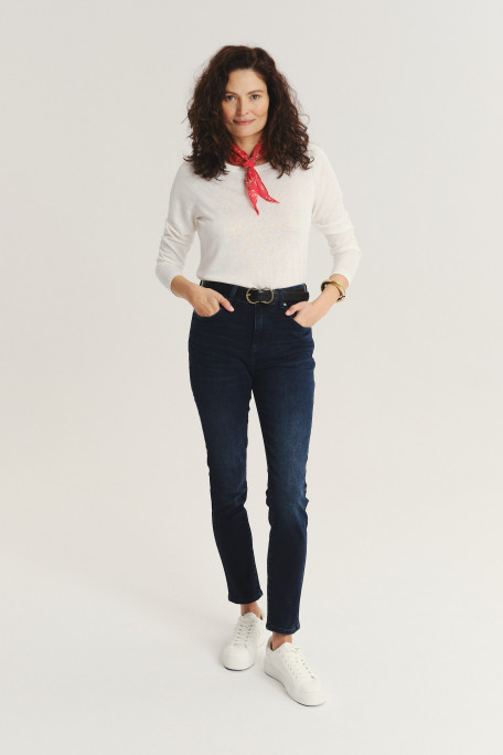 Klasyczne granatowe skinny jeans