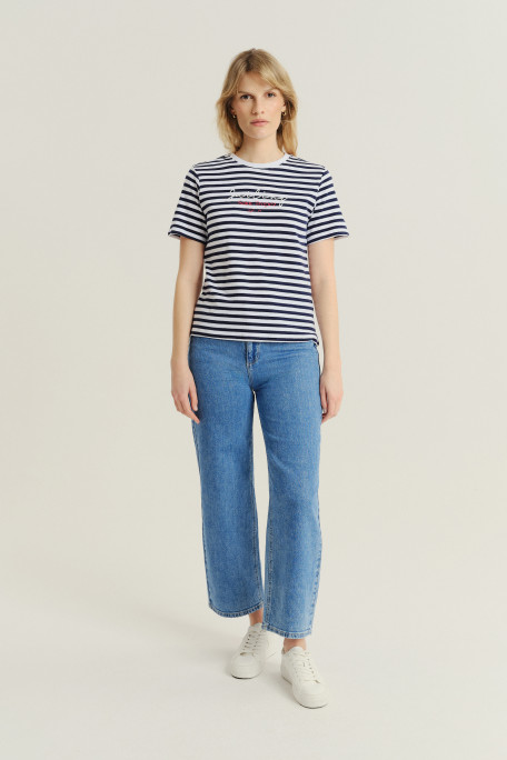 Casualowy top w paski