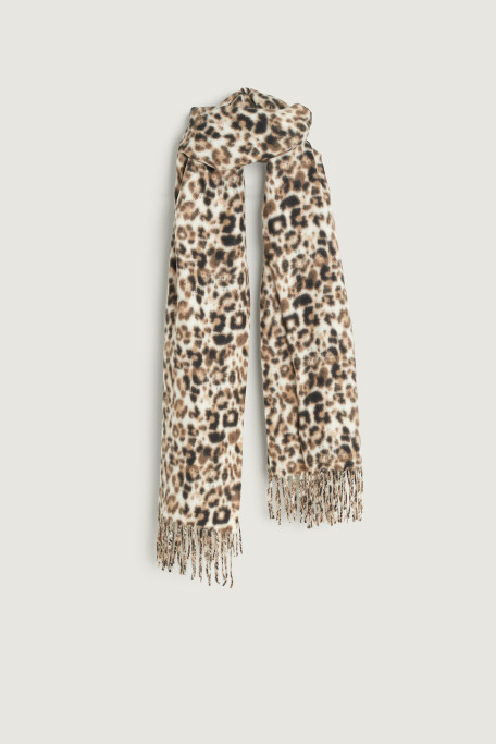 Stylowy szalik z printem animal