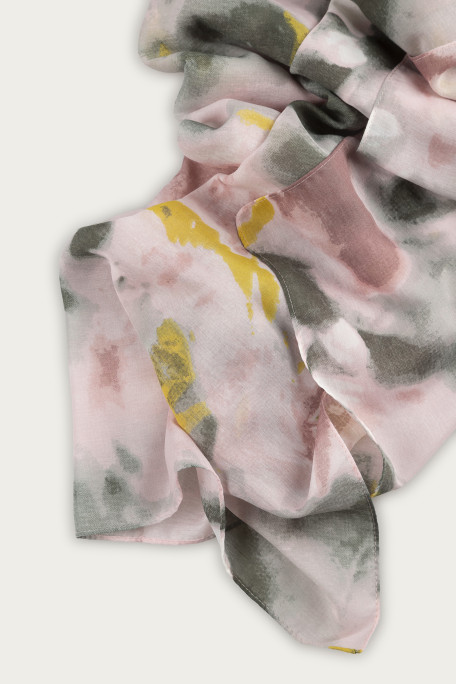 Kobieca apaszka w pastelowy print
