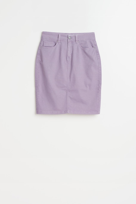 Casualowa spódnica w kolorze liliowym