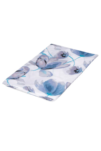 Apaszka z nadrukiem, niebiesko-biała