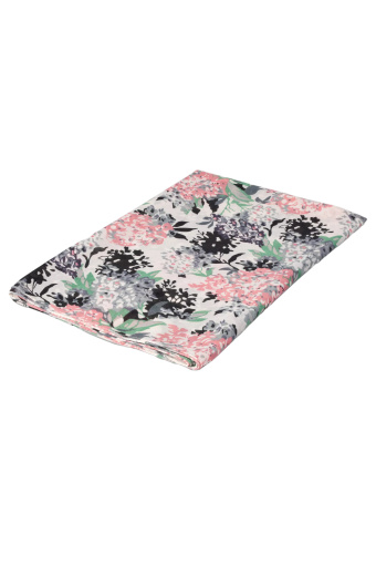 Apaszka z nadrukiem w pastelowe kwiaty