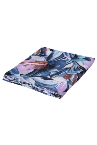 Apaszka w kwiaty, niebiesko-liliowa Apaszka w kwiaty, niebiesko-liliowa