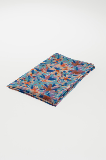 Casualowa apaszka barwnym  nadrukiem